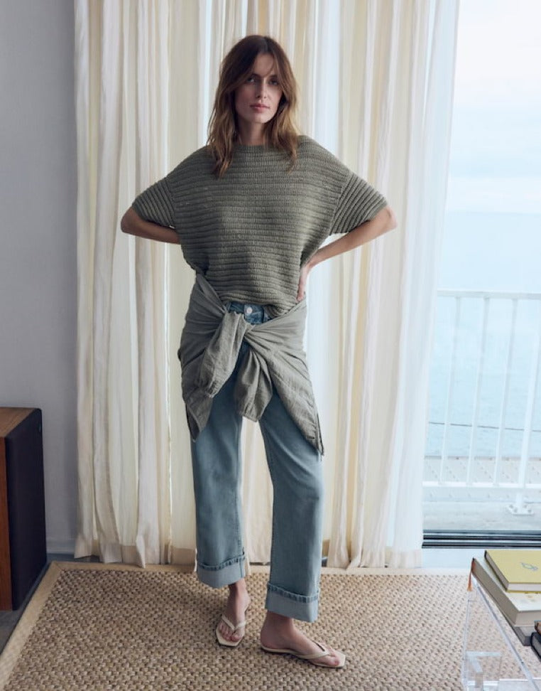 Opus Strickpullover Pale Olive