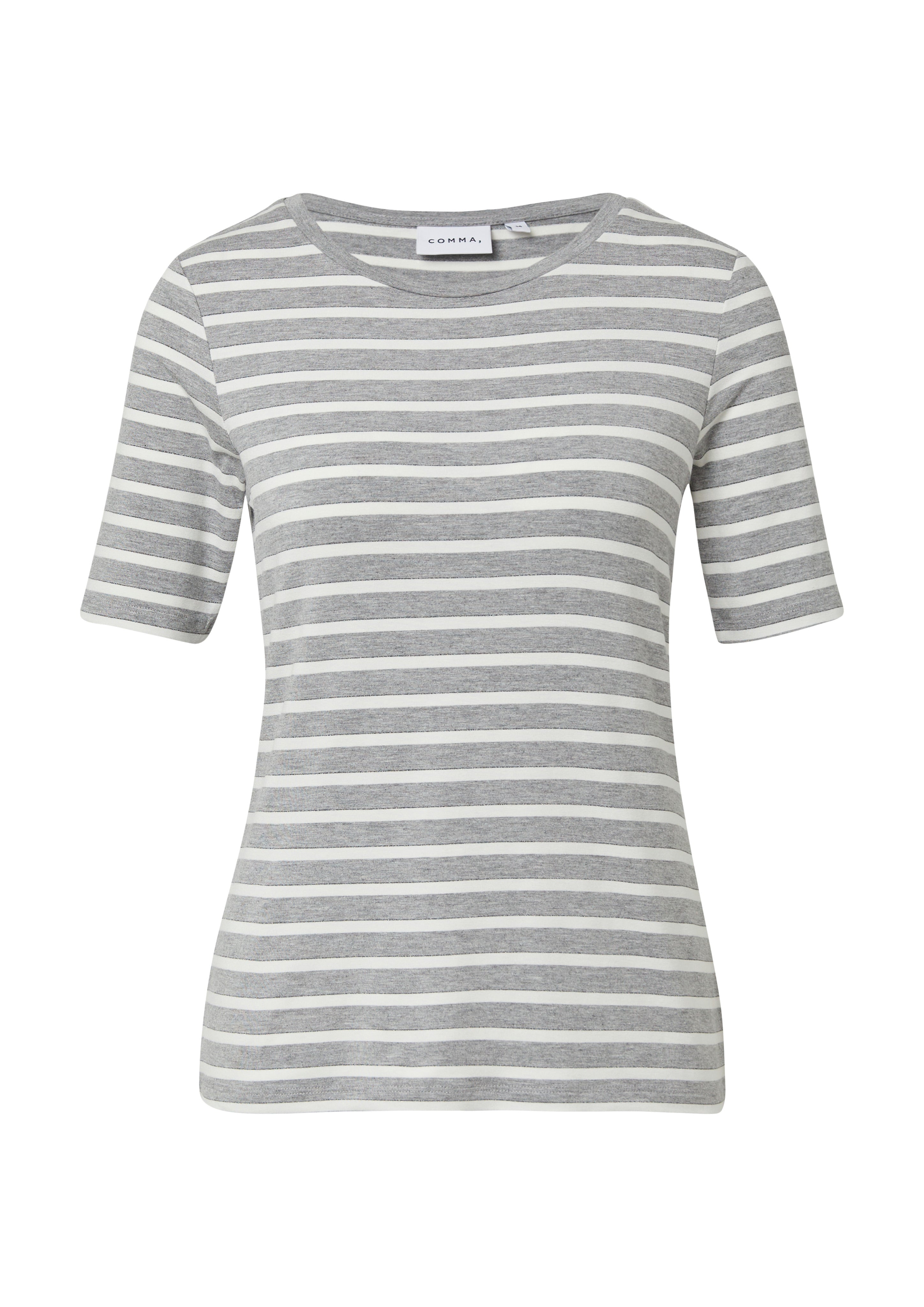 Comma T-Shirts Grey/Black