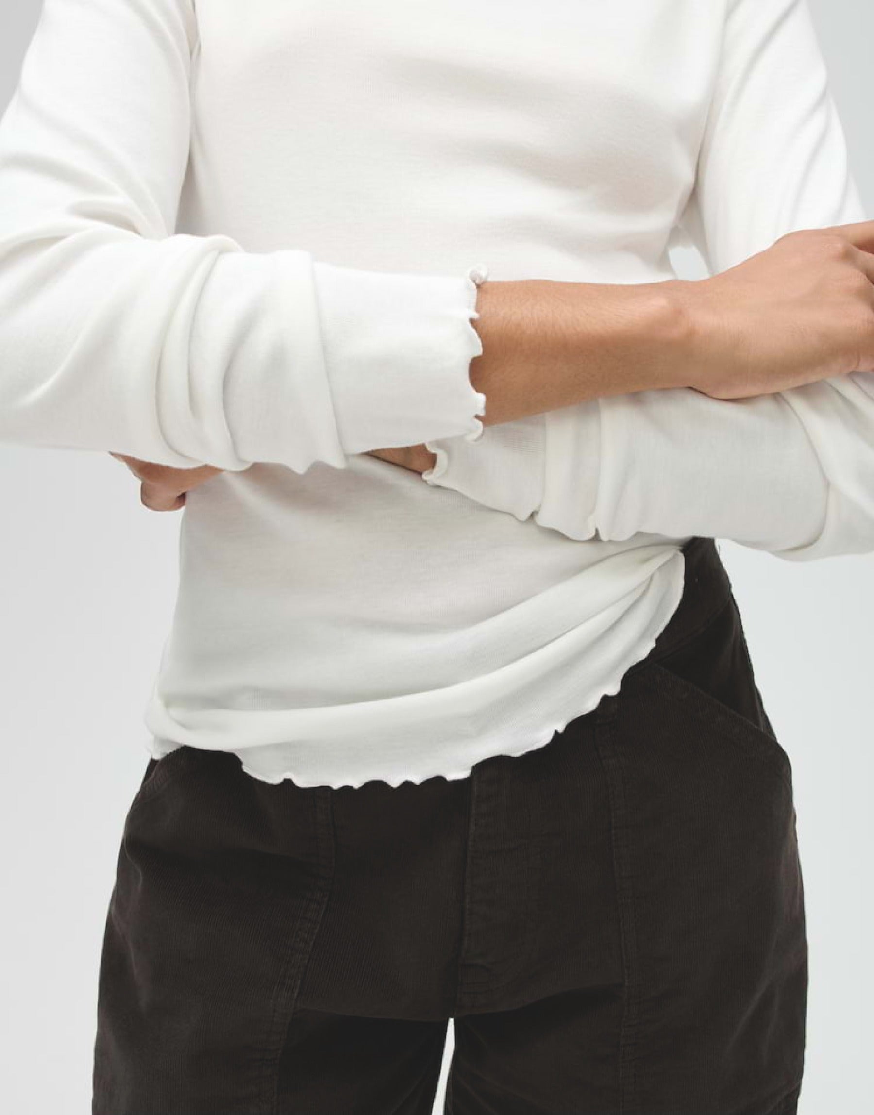 SONINCHEN Slim Rippshirt aus weichem Jersey