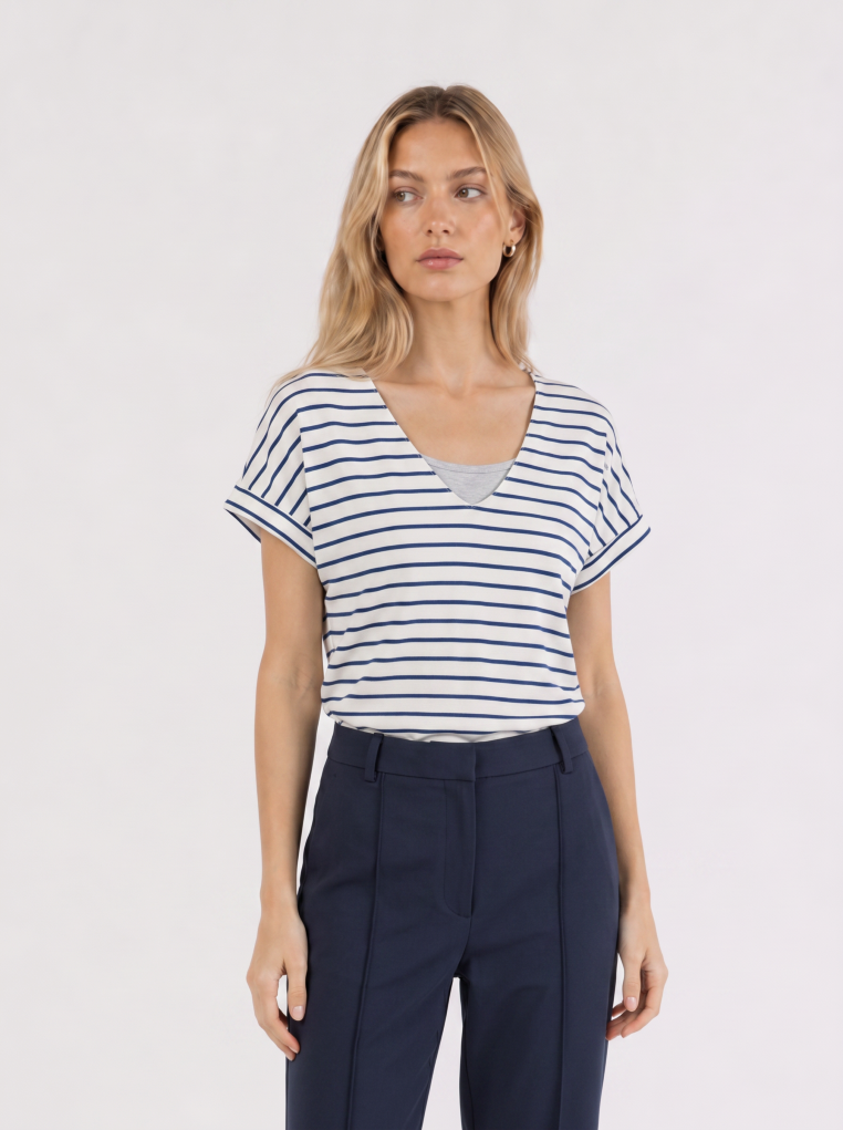 T-Shirt mit Streifen