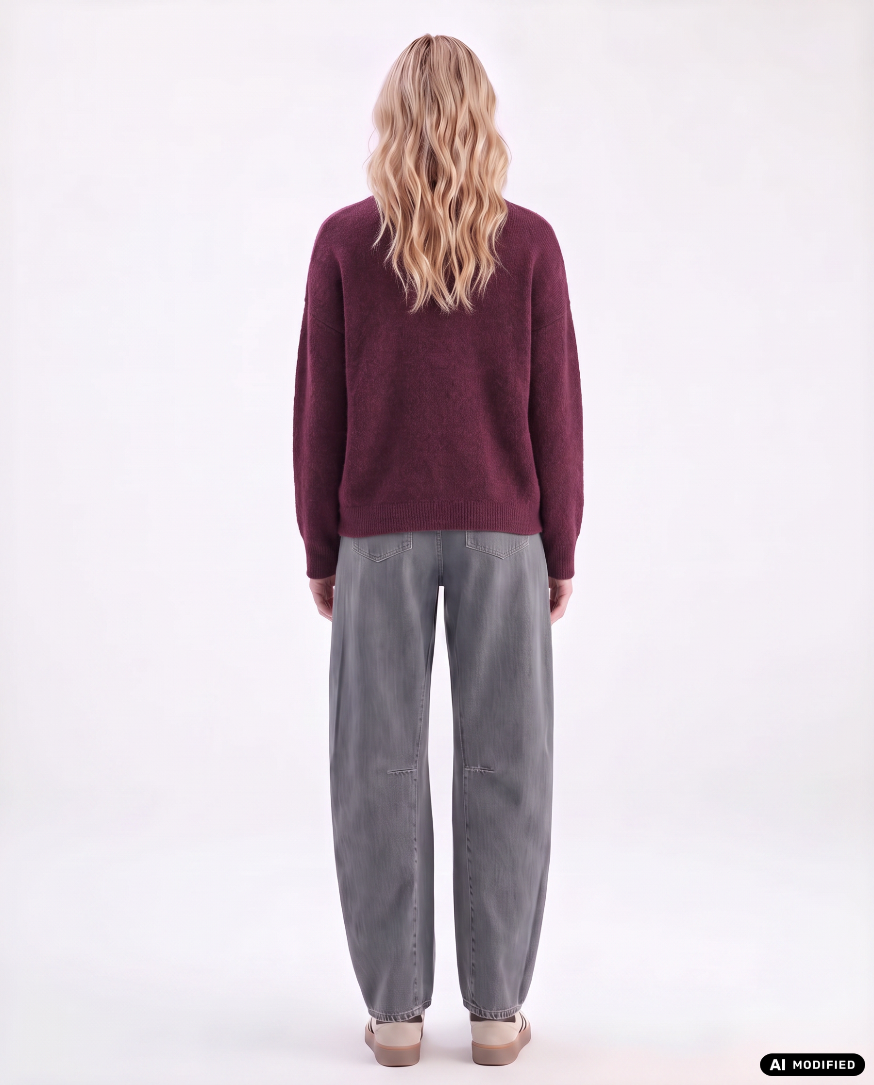 Strickpullover mit Rundhalsausschnitt