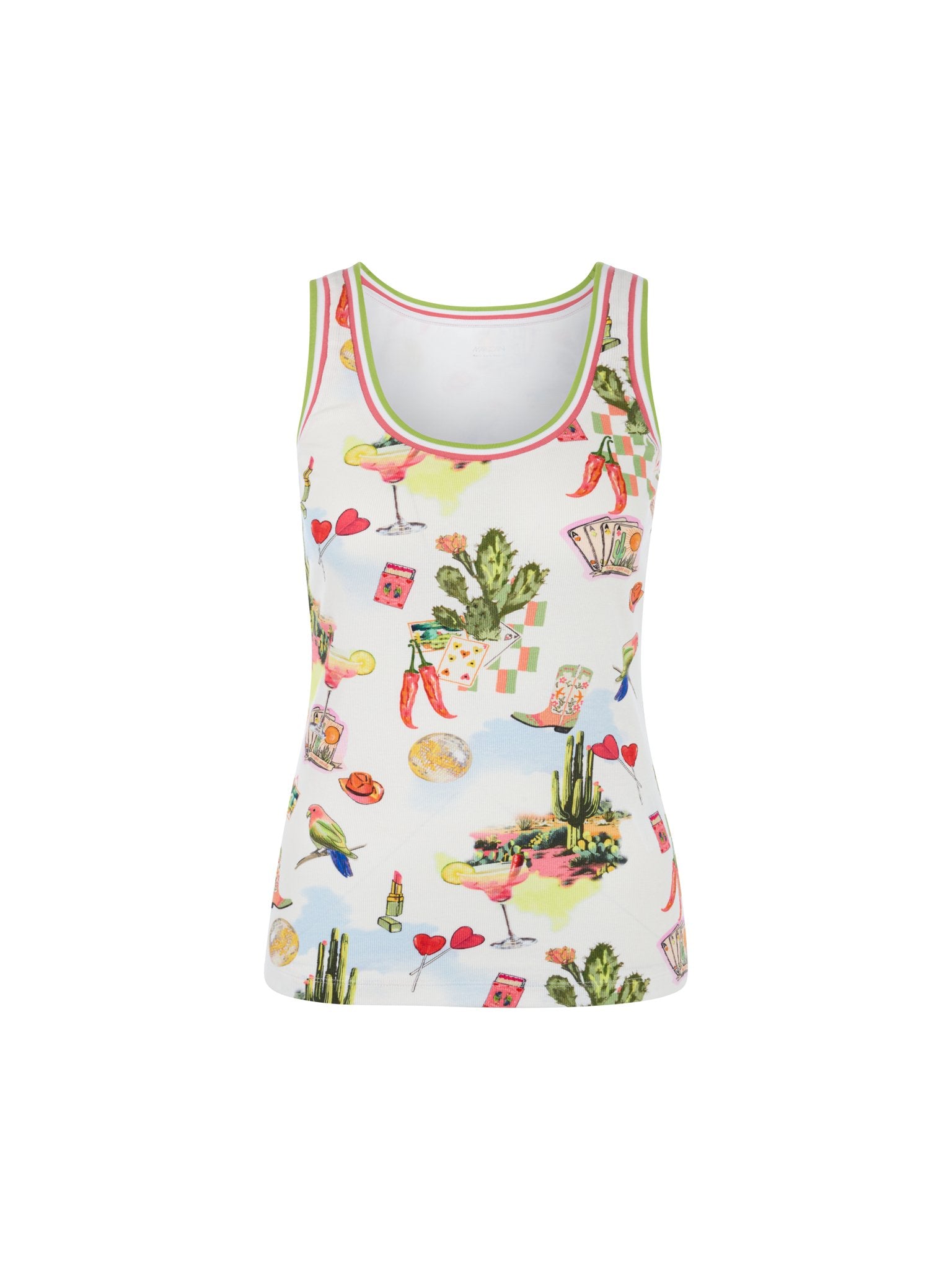 Top in Ripp-Qualität mit Print