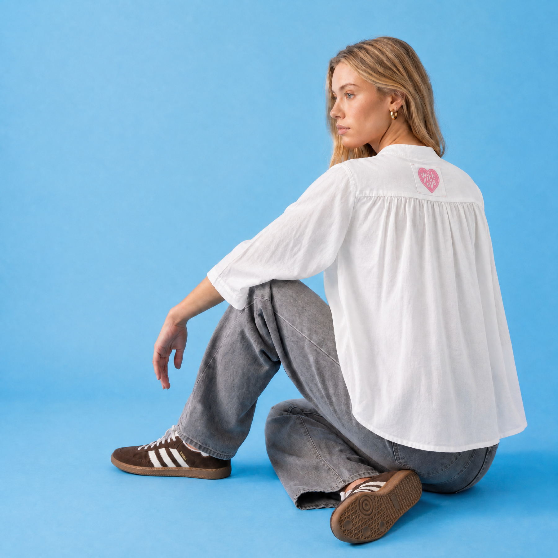 Bluse mit Volants