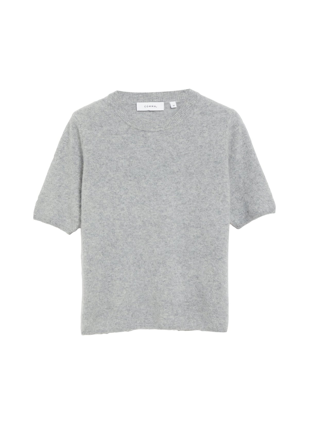 Comma Strickpullover Grey/Black