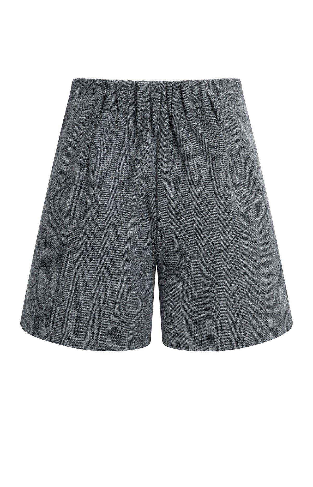 Shorts mit Fischgrätmuster