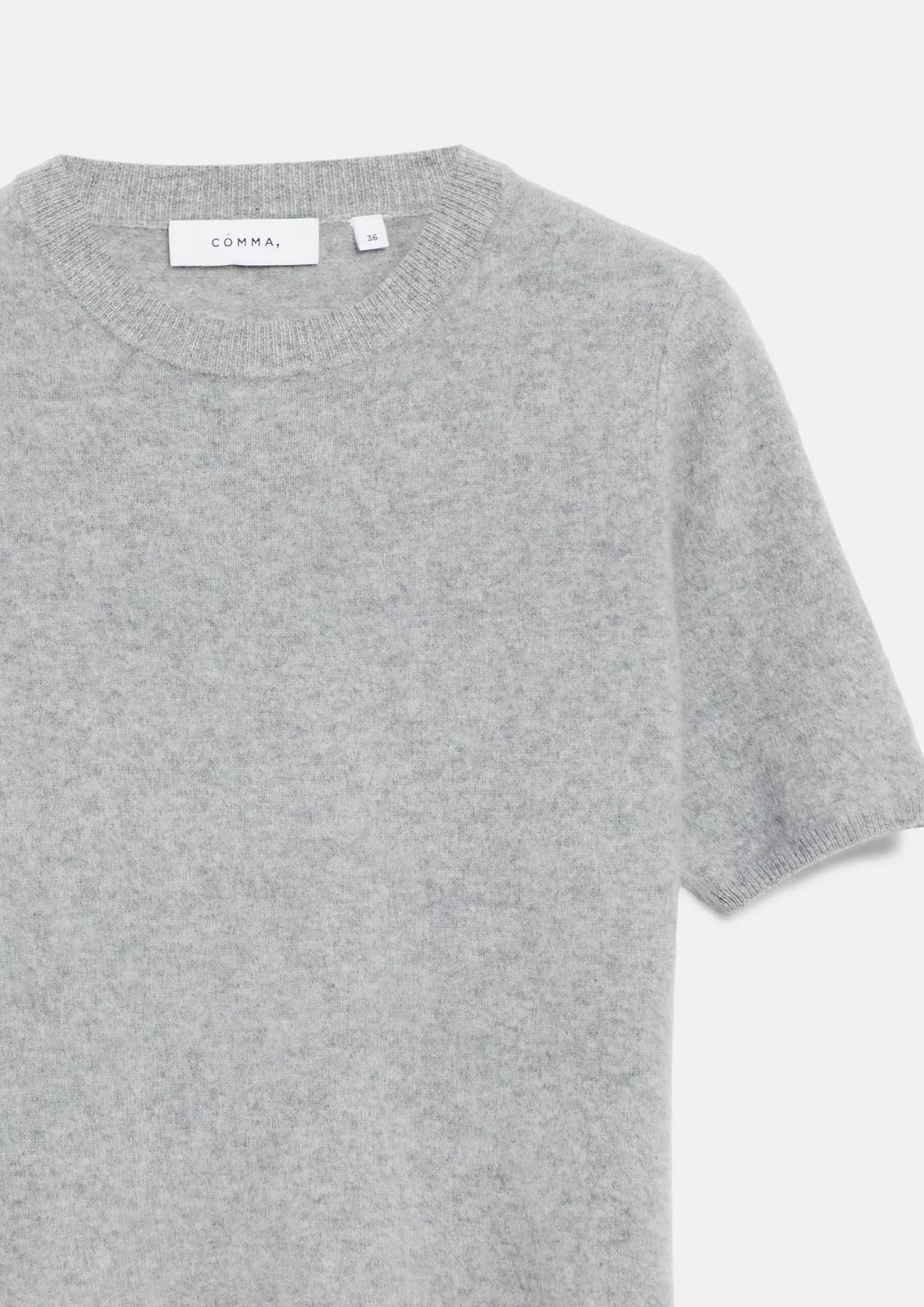 Comma Strickpullover Grey/Black