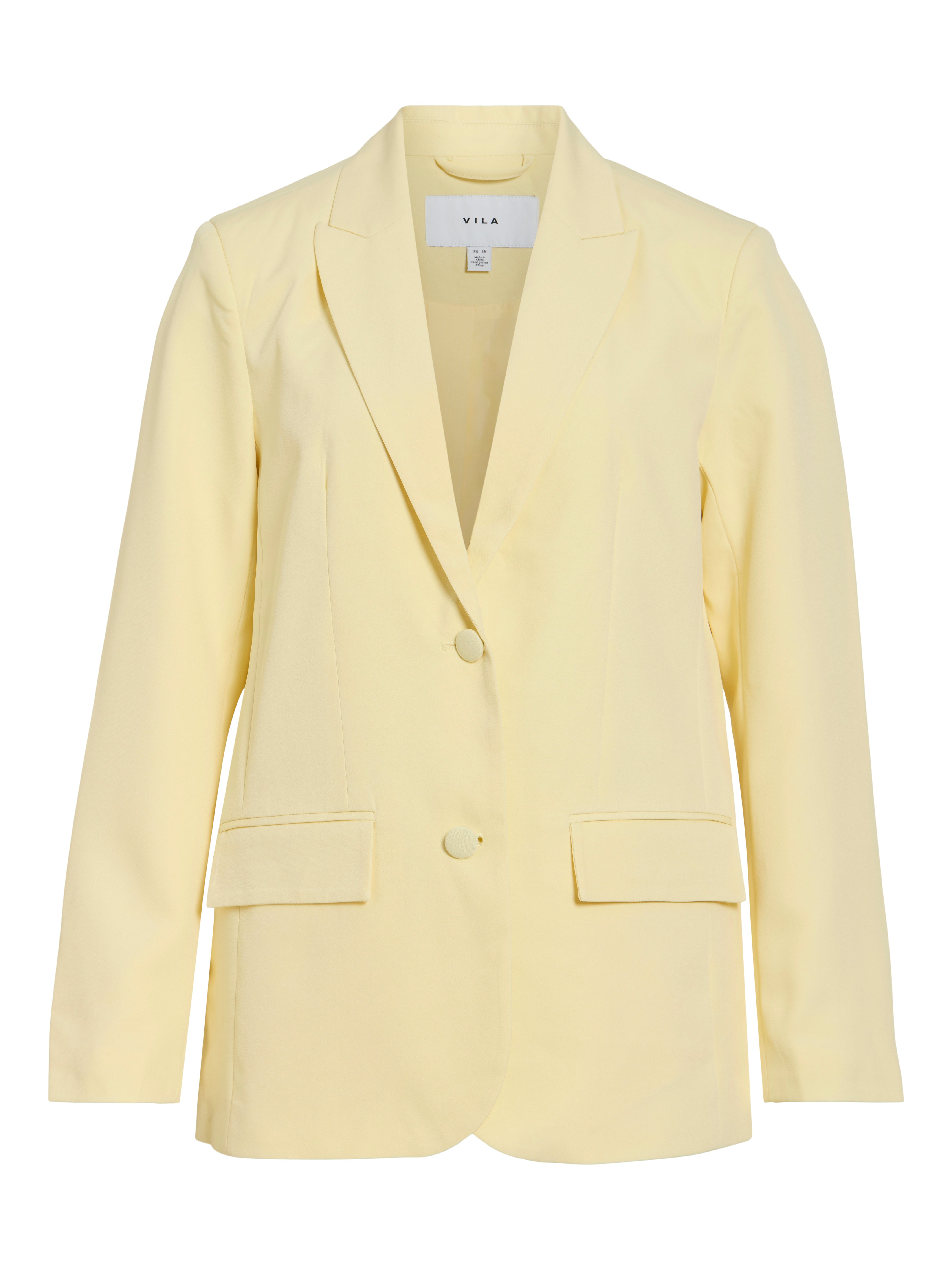 VILA Blazer Pastel Yellow