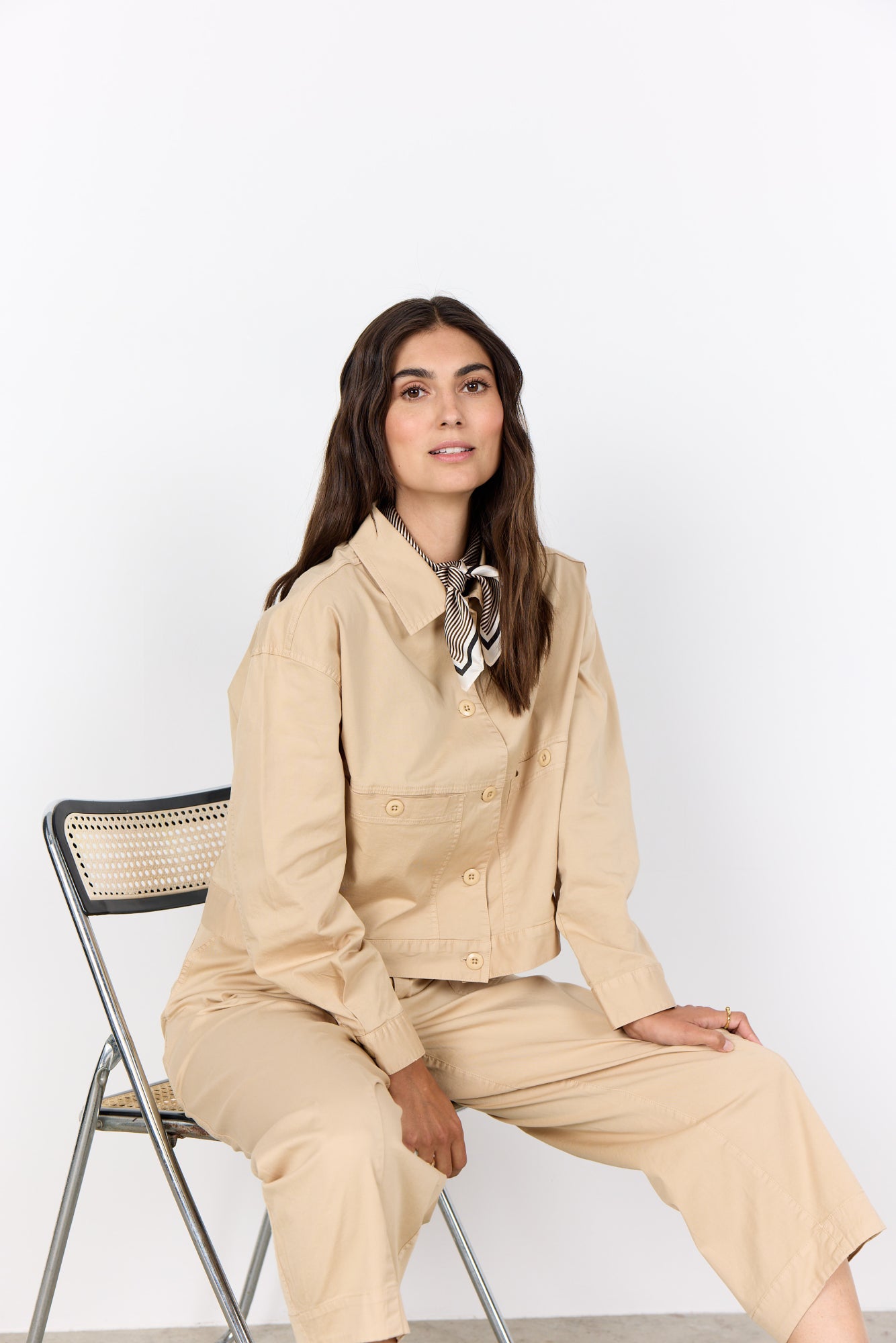 Soyaconcept Jeansjacken Sand