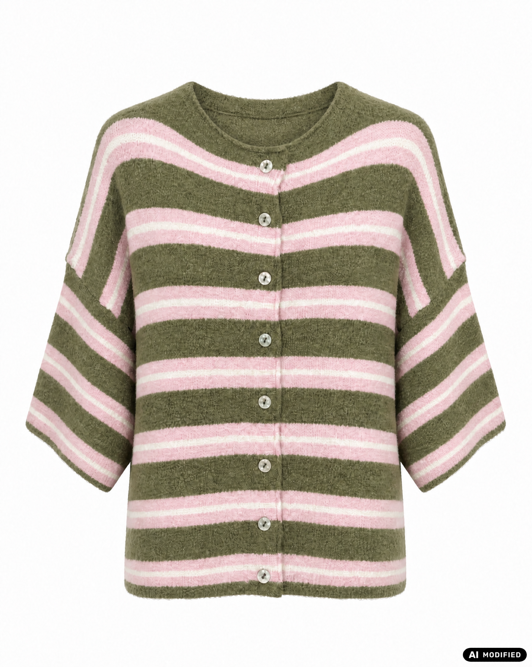 Strickjacke mit Streifen