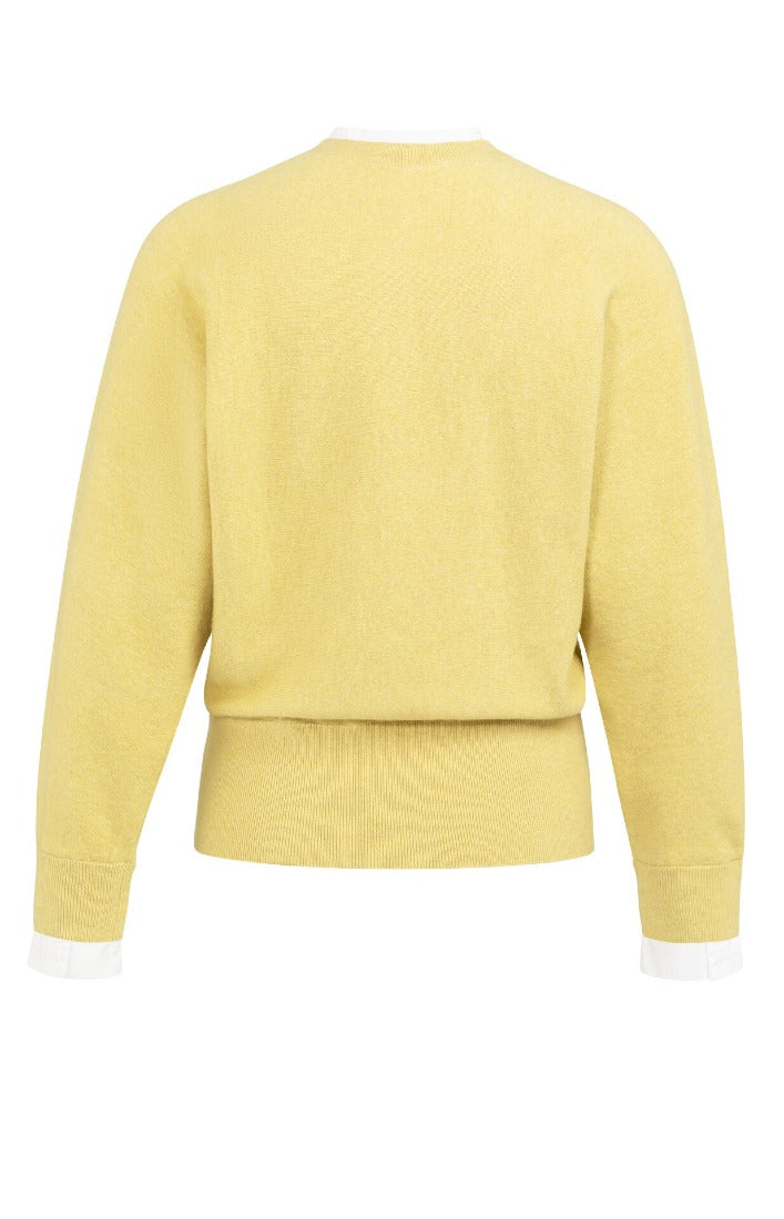 Strickpullover im Lagen-Look