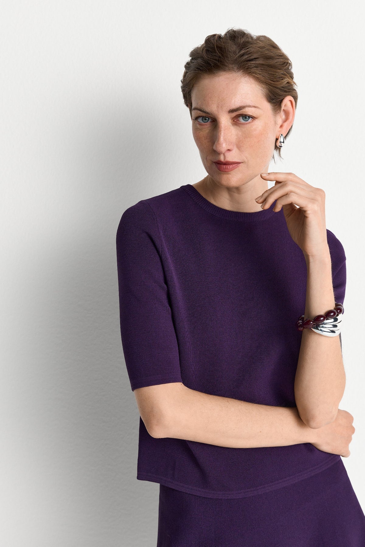 Strickpullover mit Crew Neck