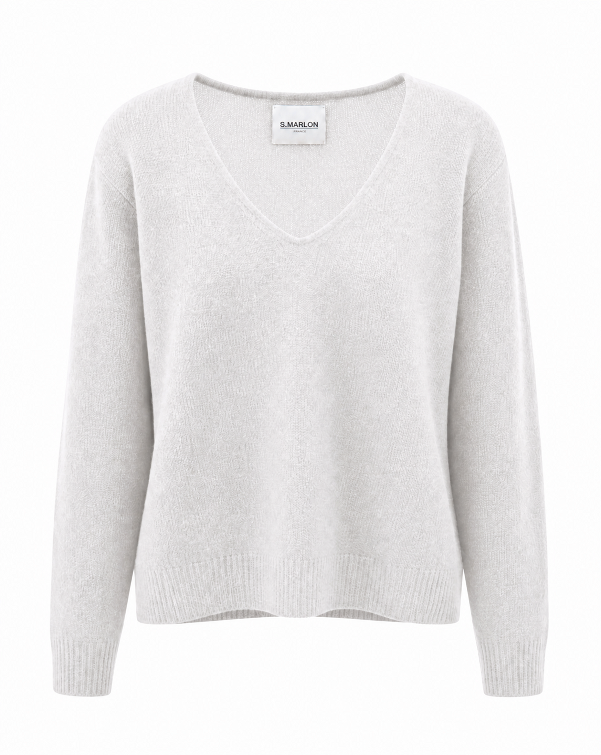 Strickpullover mit V-Ausschnitt