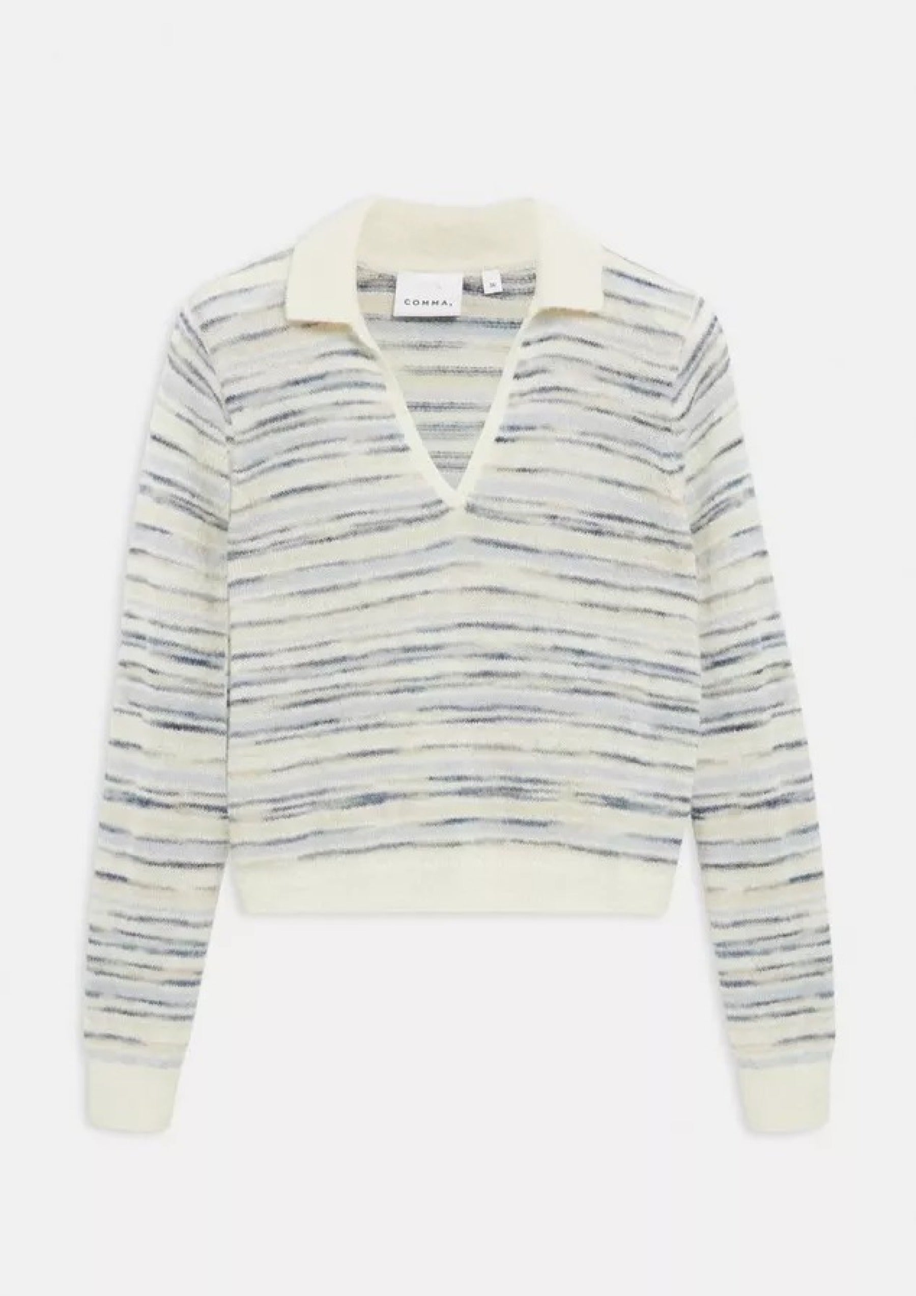 Comma Strickpullover White