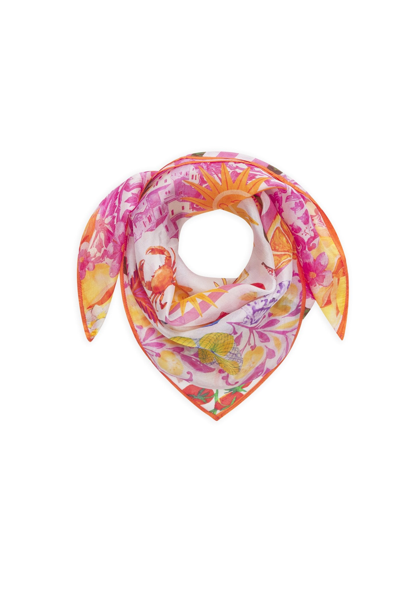 Tuch mit Sommer-Motiven