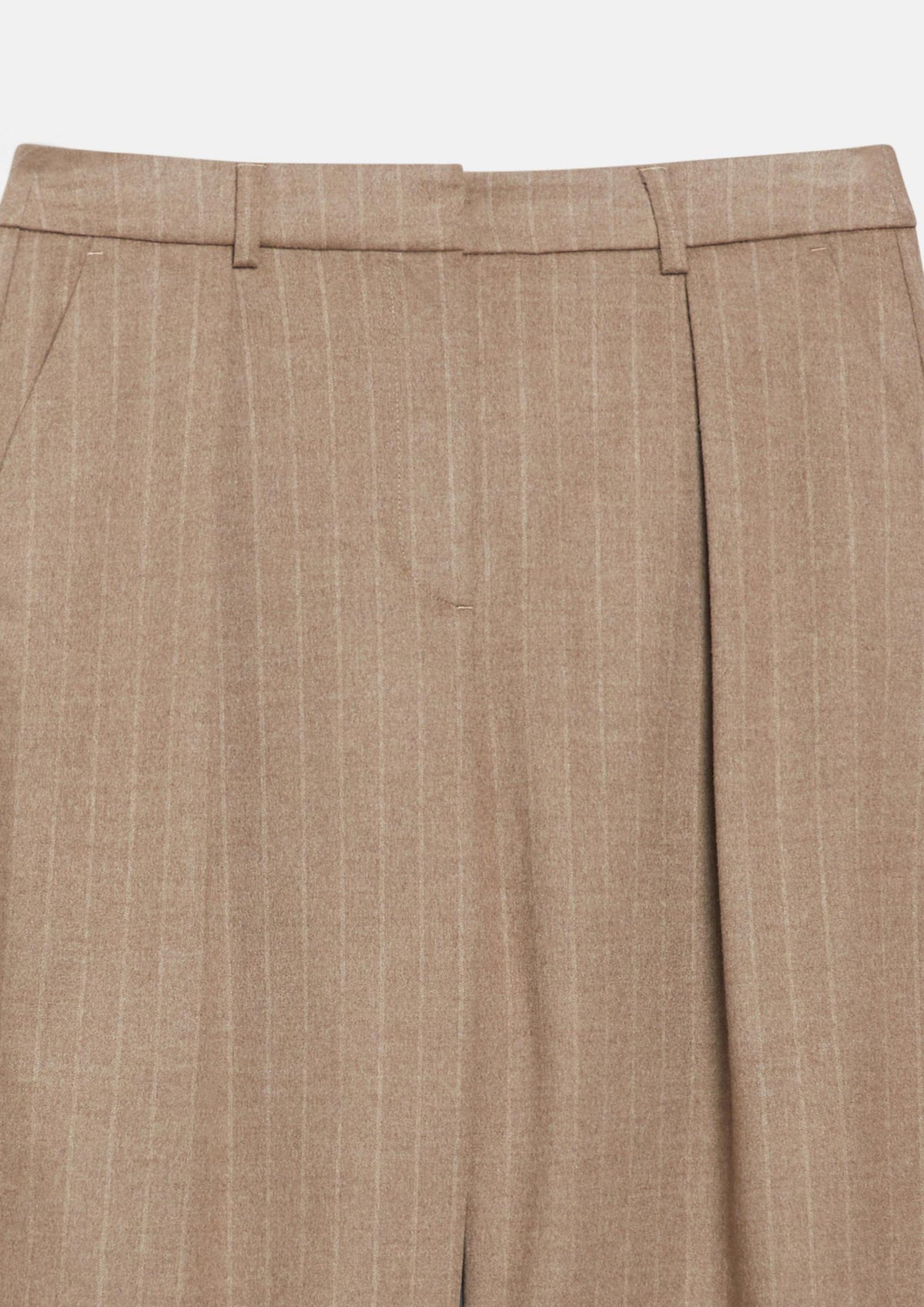 Nadelstreifenhose mit Bundfalten