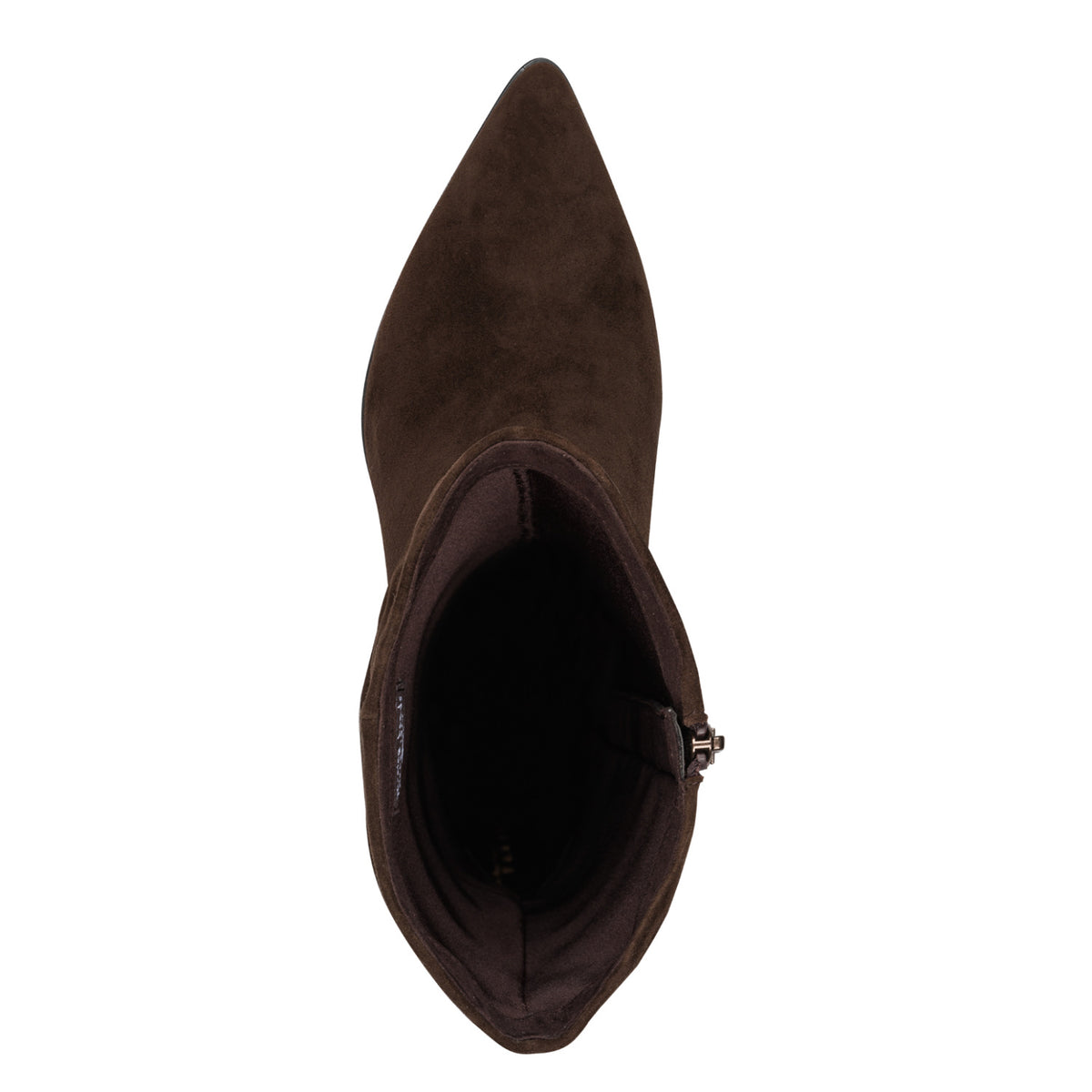 Lederstiefelette mit Reißverschluss