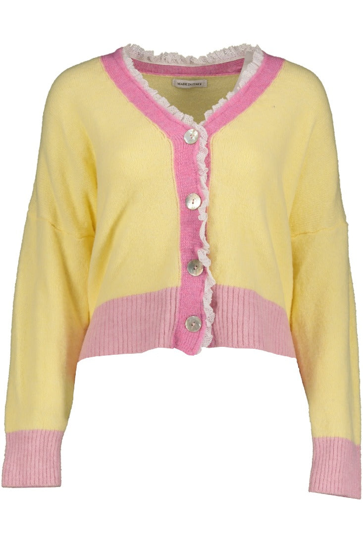 Goose Flash Strickjacken Gelb/Pink/Rosa