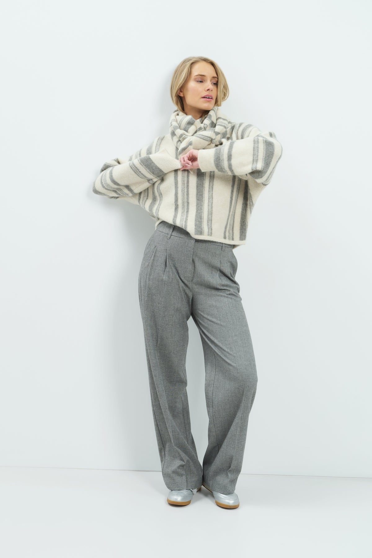 Business-Hose mit Bundfalten