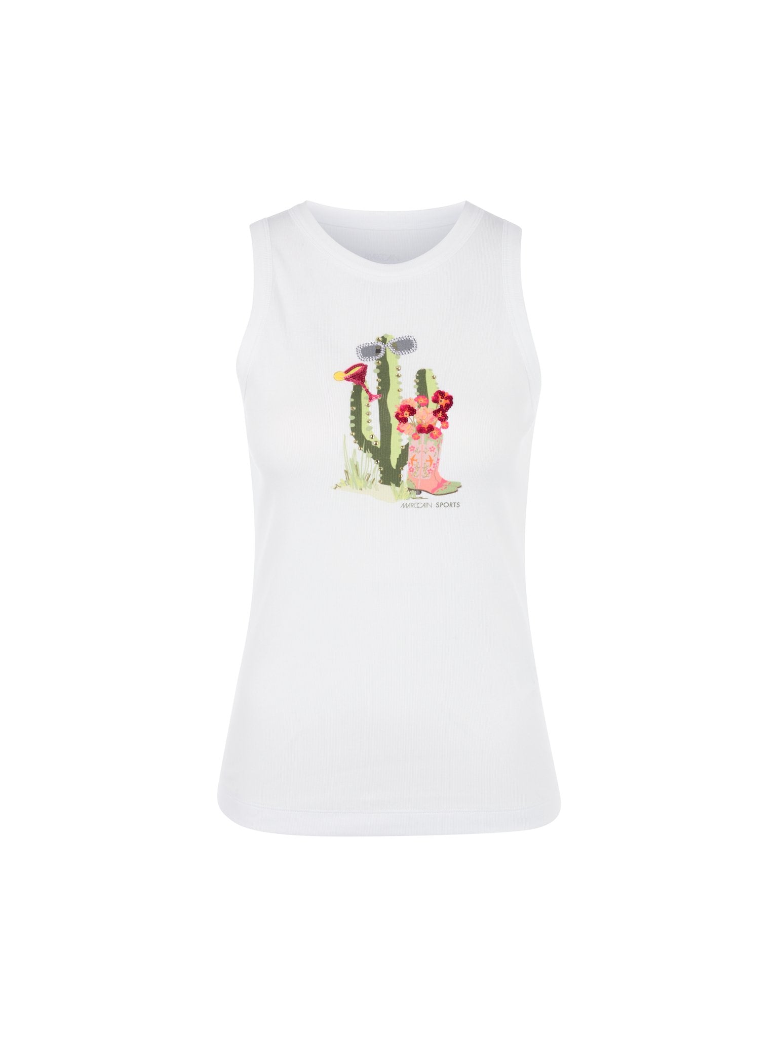 Top mit Kaktus-Print