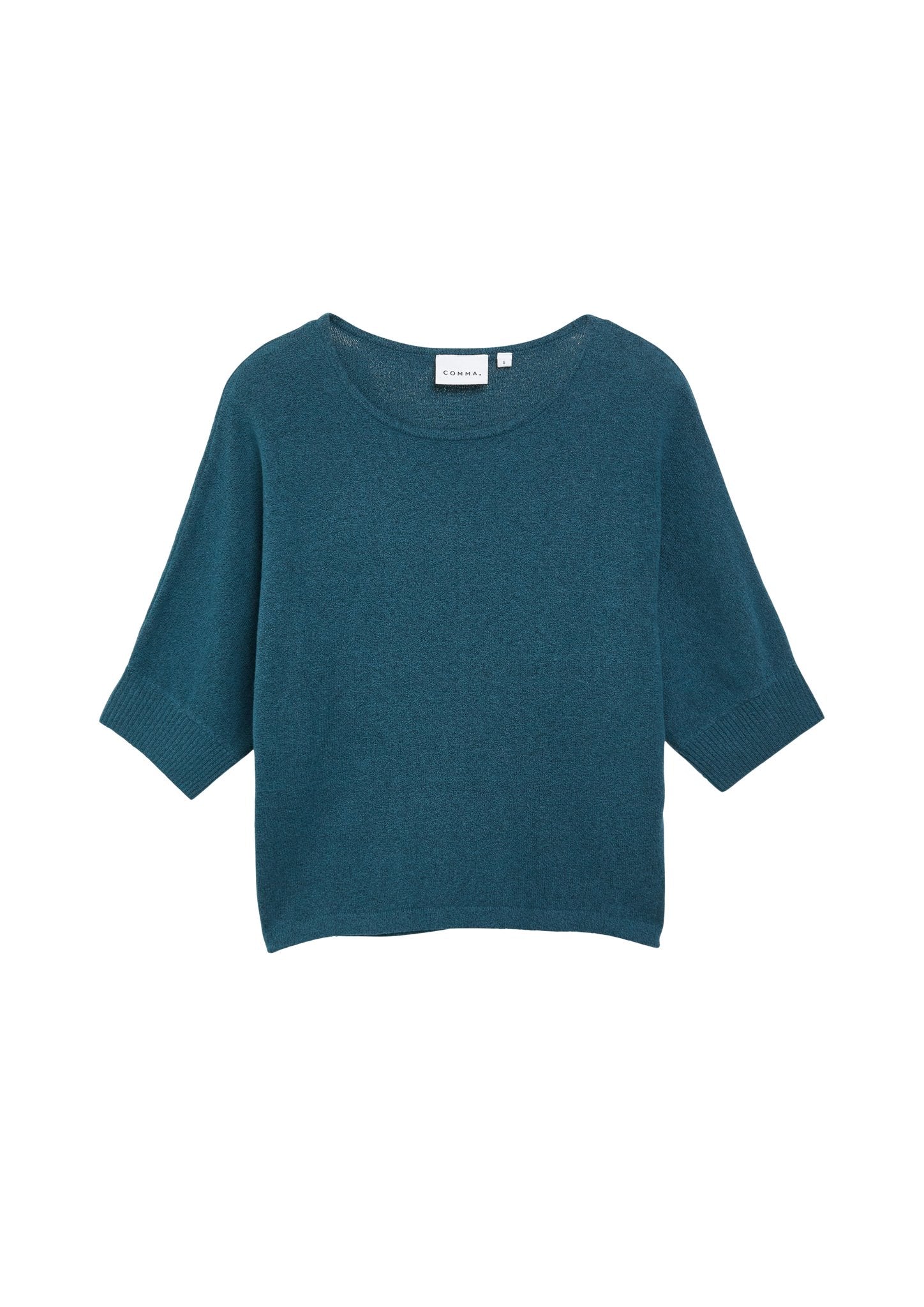 Strickpullover mit U-Bootausschnitt