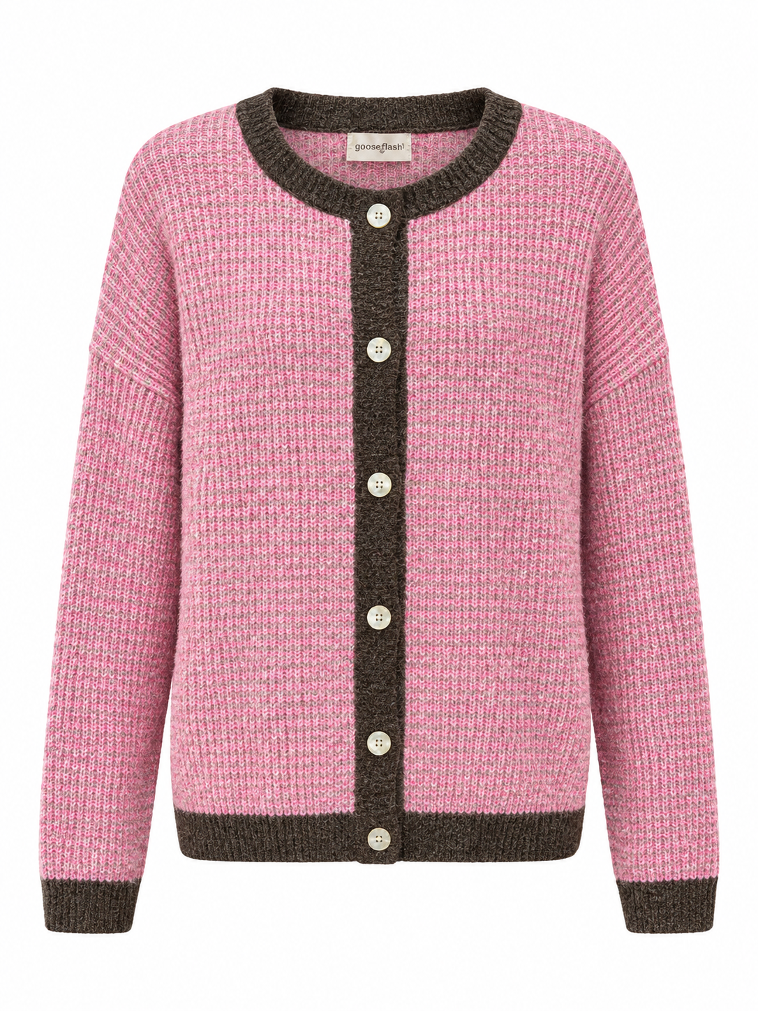 Strickjacke mit Streifen