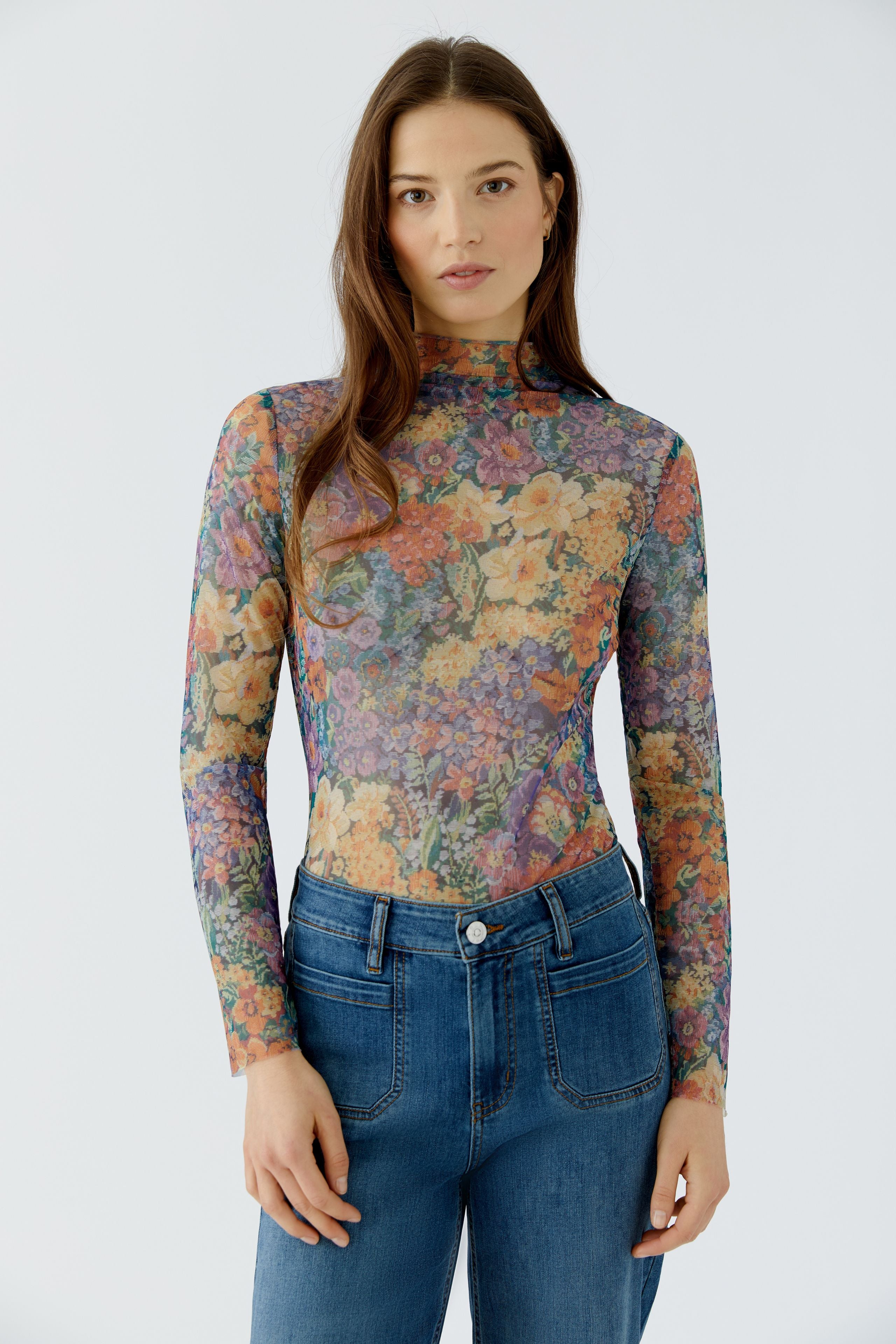 Longsleeve mit Blumenprint