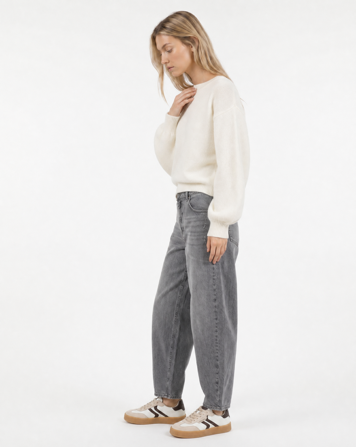 Goose Flash Strickpullover Offwhite