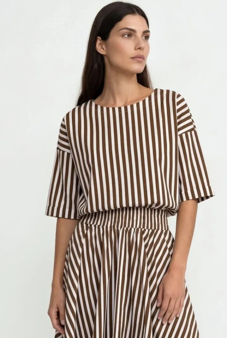 Blusen-Shirt gestreift