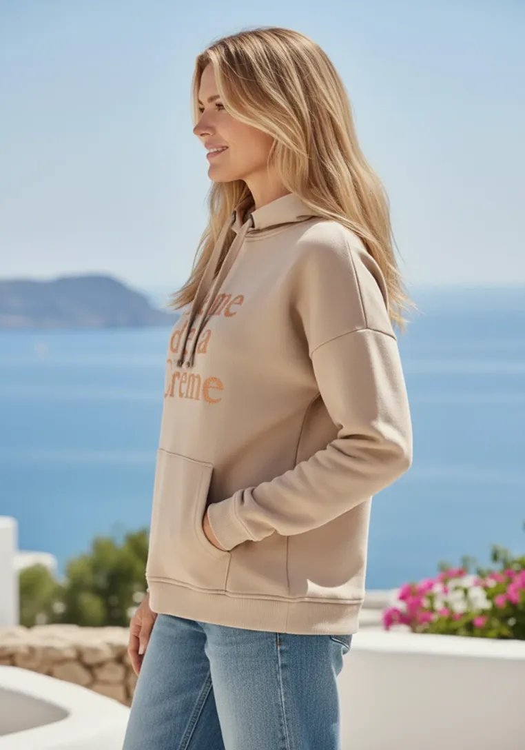 Hoodie Crème de la Crème Strass