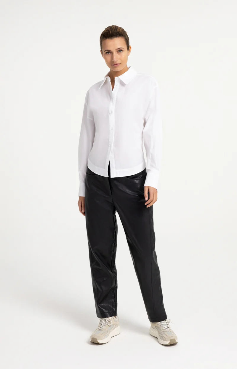 Bluse mit Zierfalte