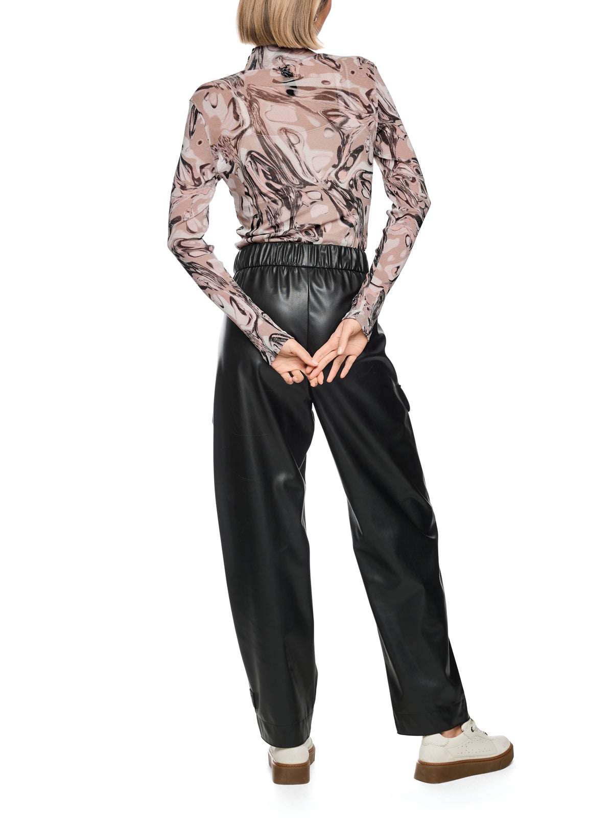 Longsleeve mit Magma-Print