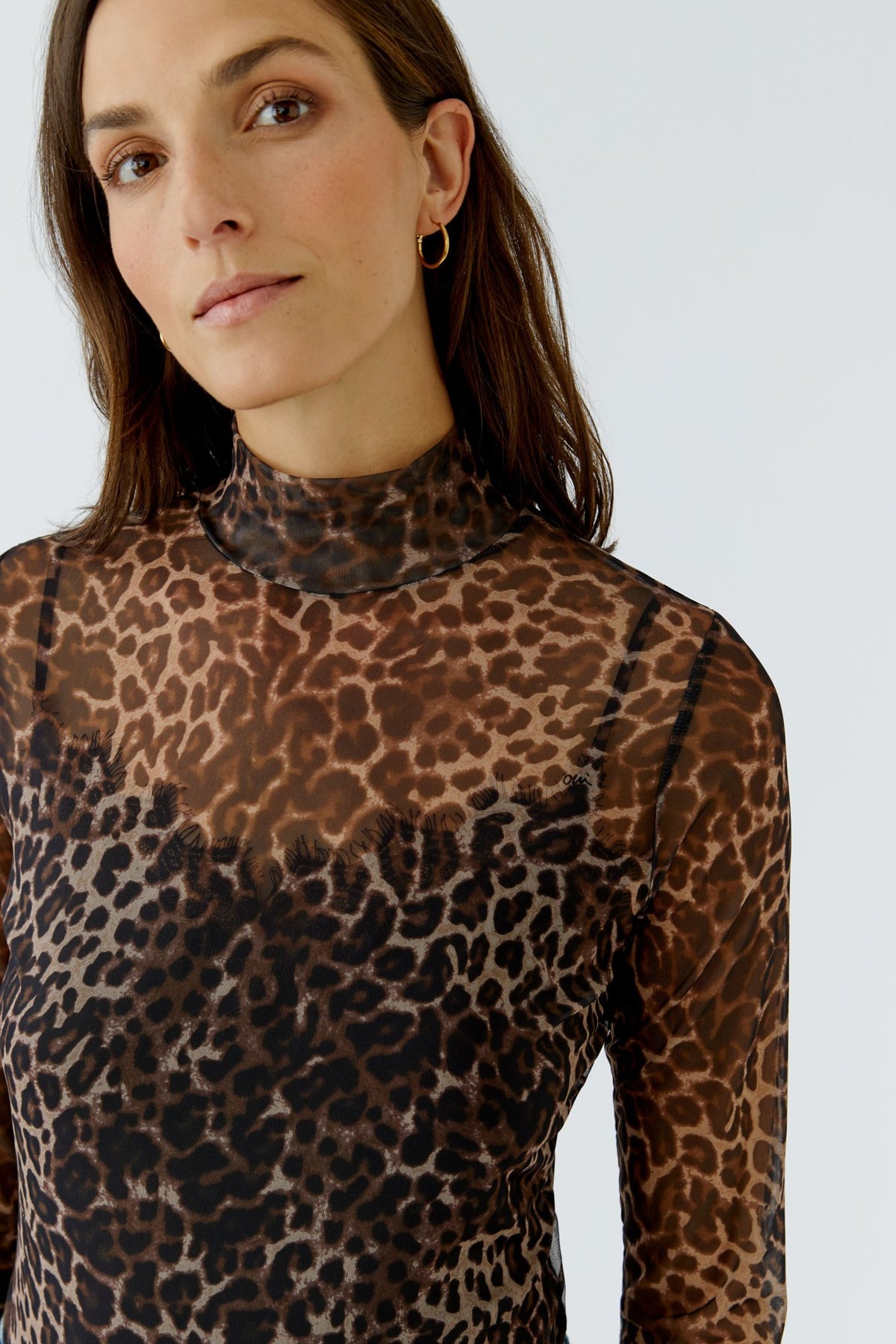 Longsleeve mit Leo-Muster