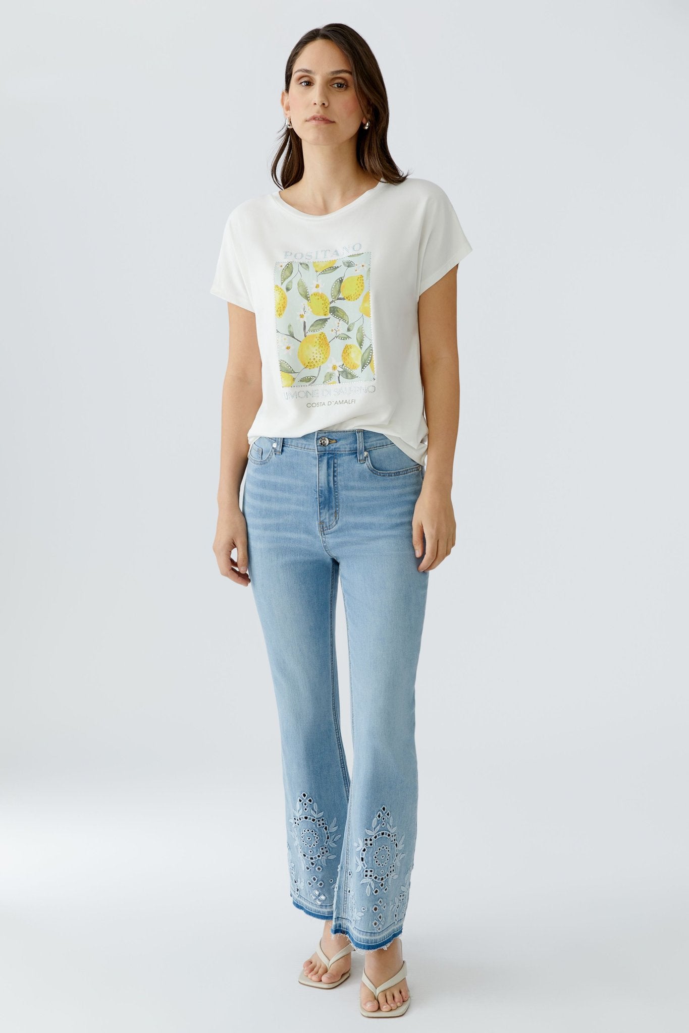 T-Shirt mit Glitzersteinen