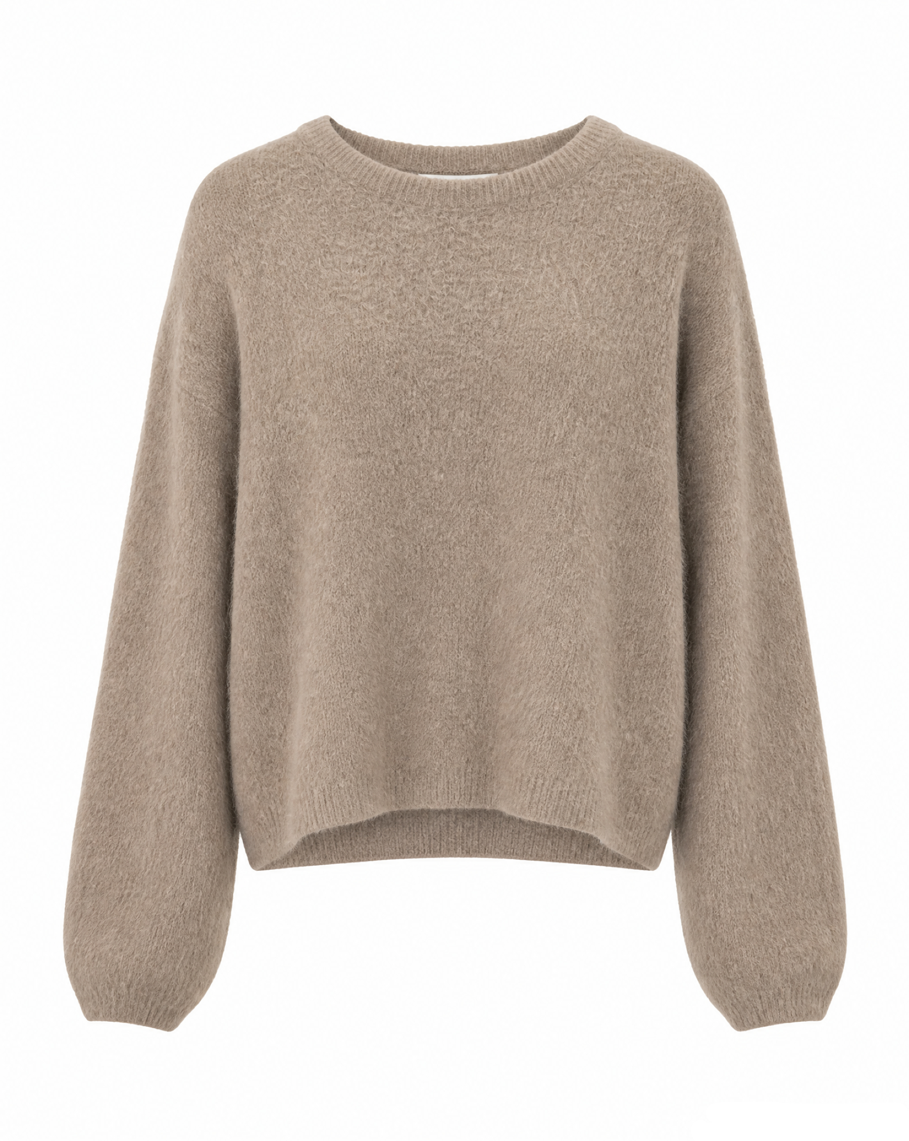 Strickpullover mit Rundhalsausschnitt