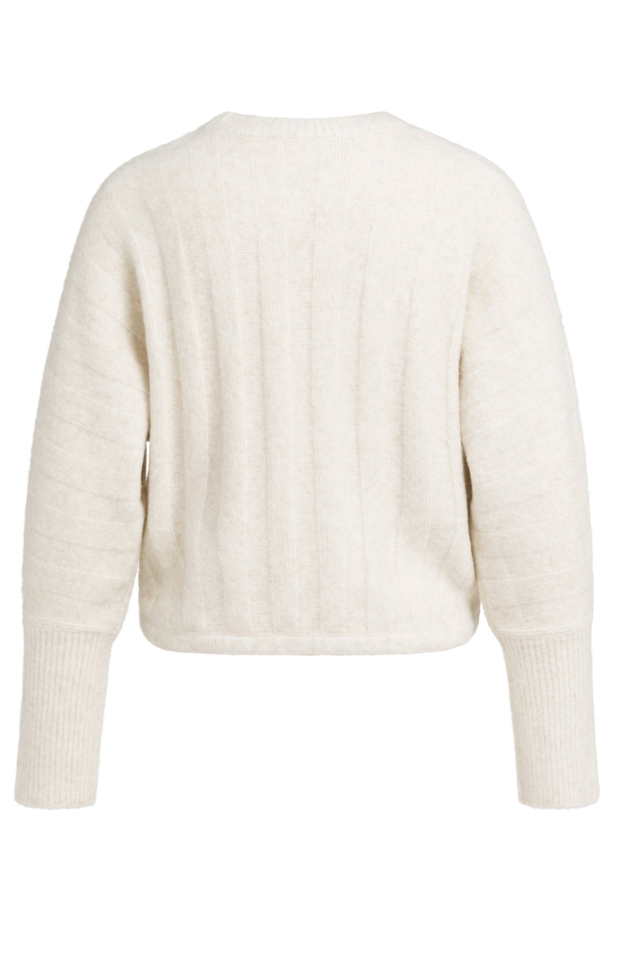 Strickpullover mit Kordelzug am Saum