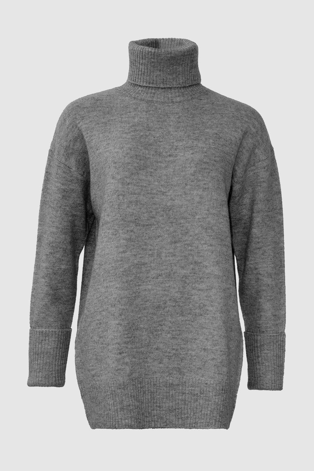 WithBlack Strickpullover Mid Grey Melange