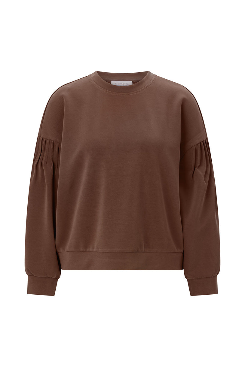 Sweatshirt mit Raffung