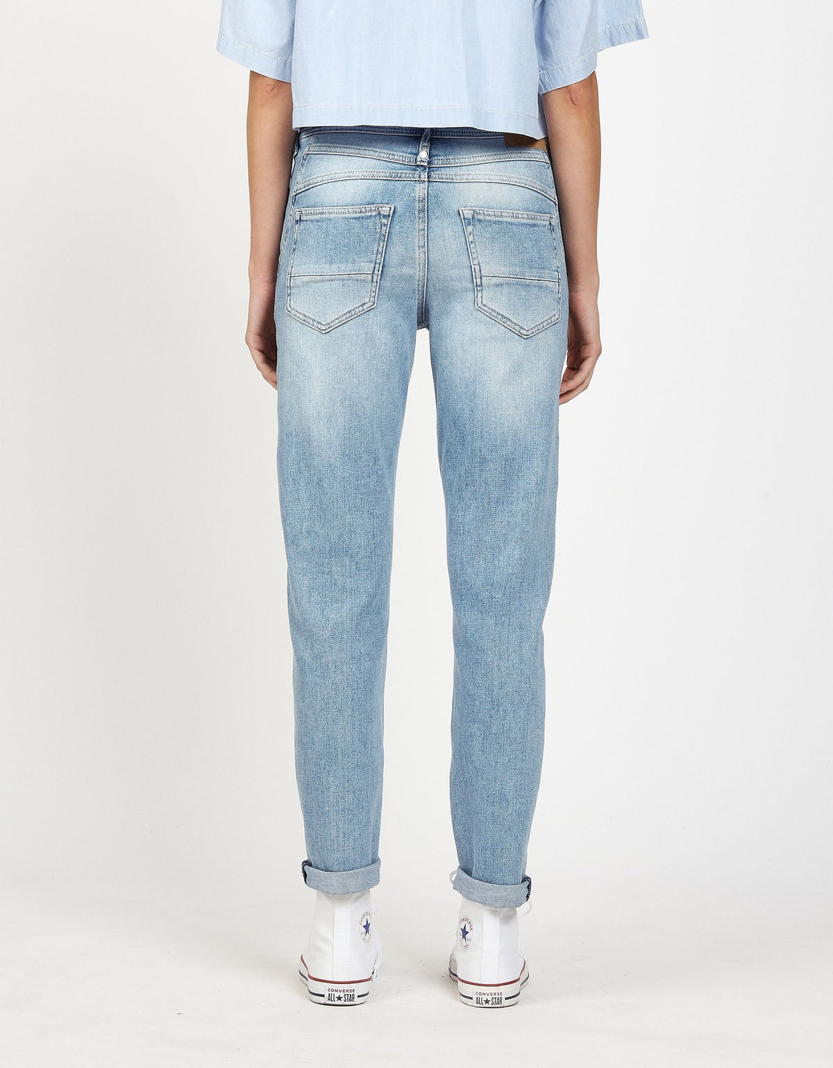 Gang Relaxed Fit Destroyed Soft Blue