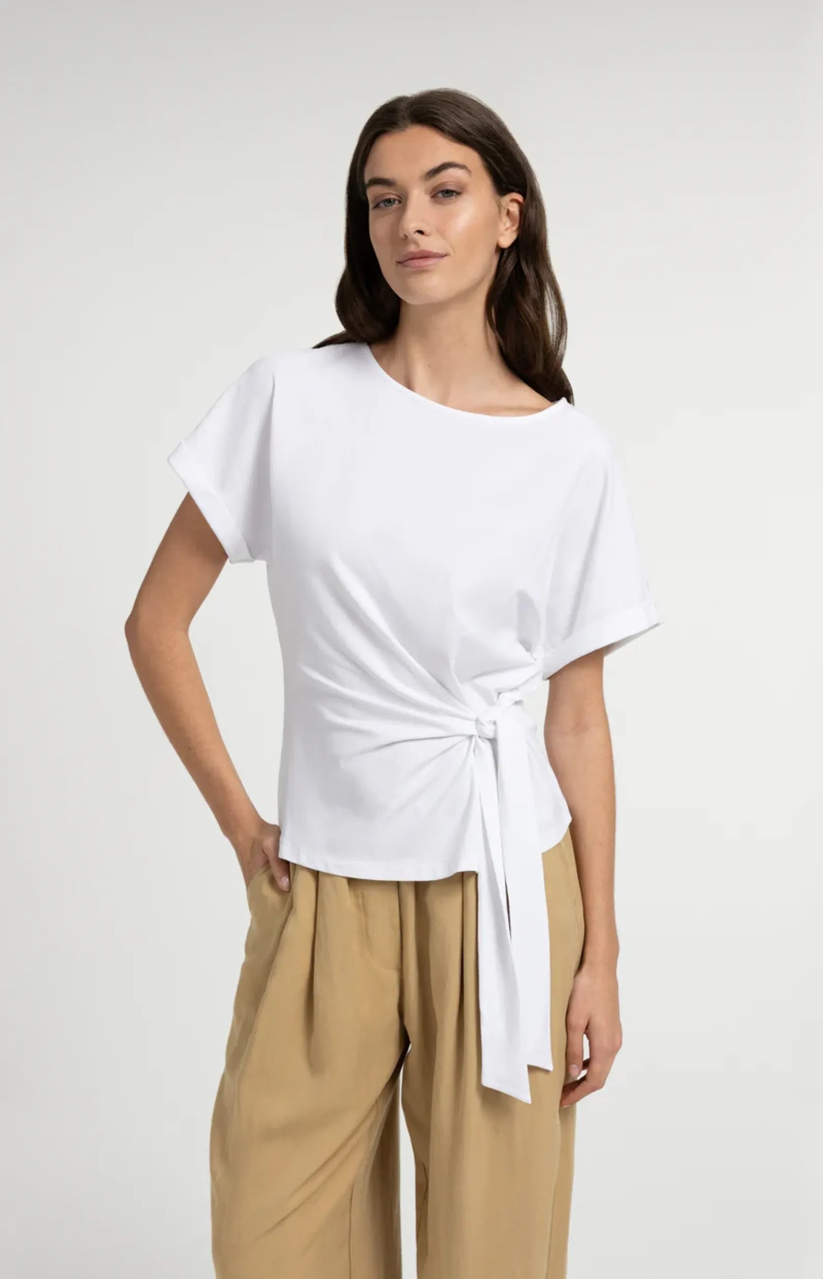T-Shirt mit Knotendetail