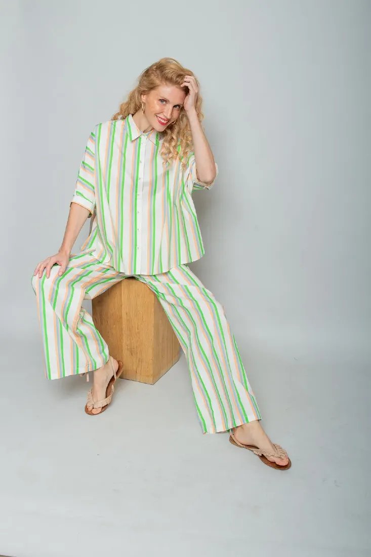 Bluse mit Streifen