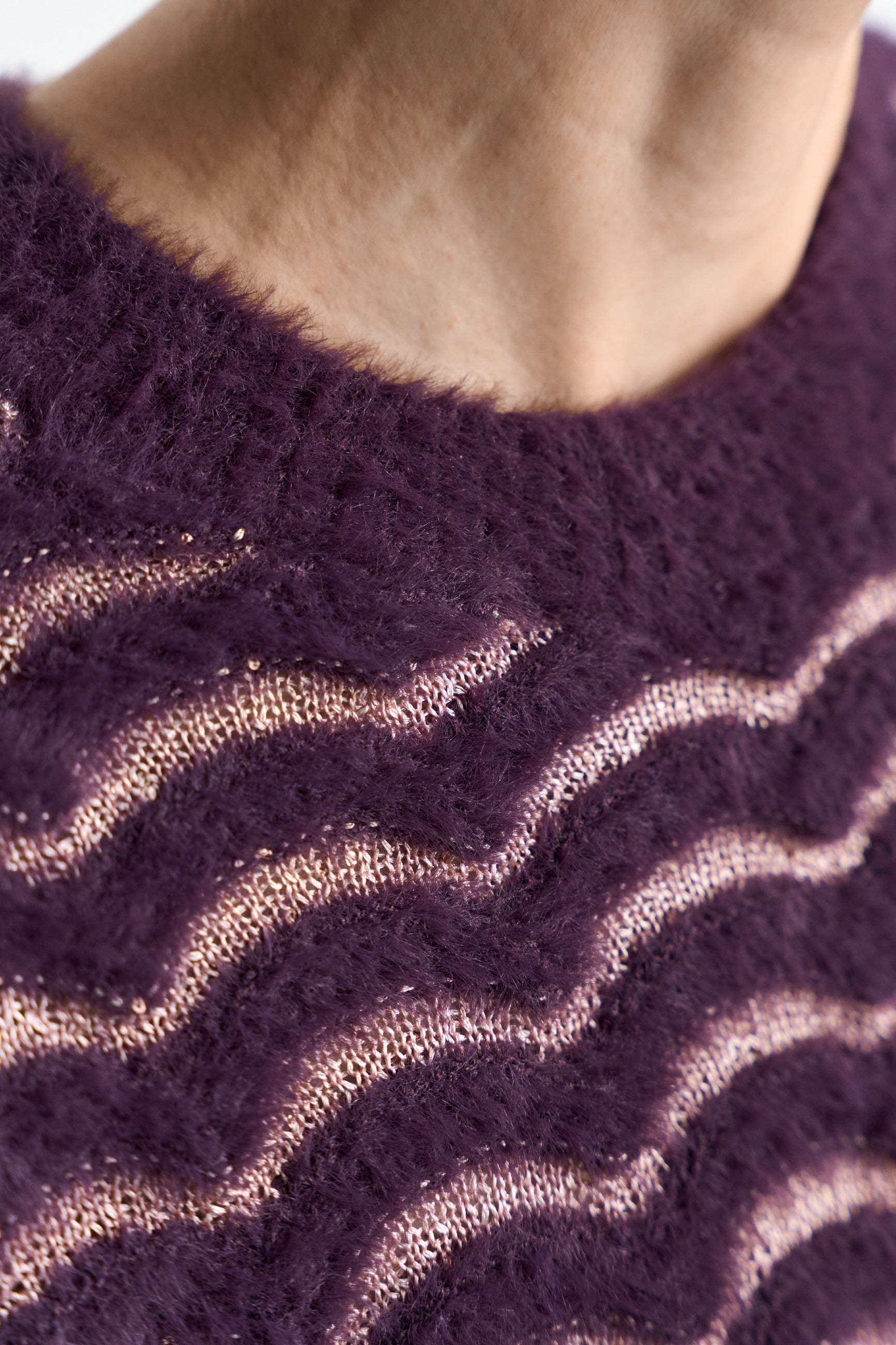 Strickpullover Zick-Zack