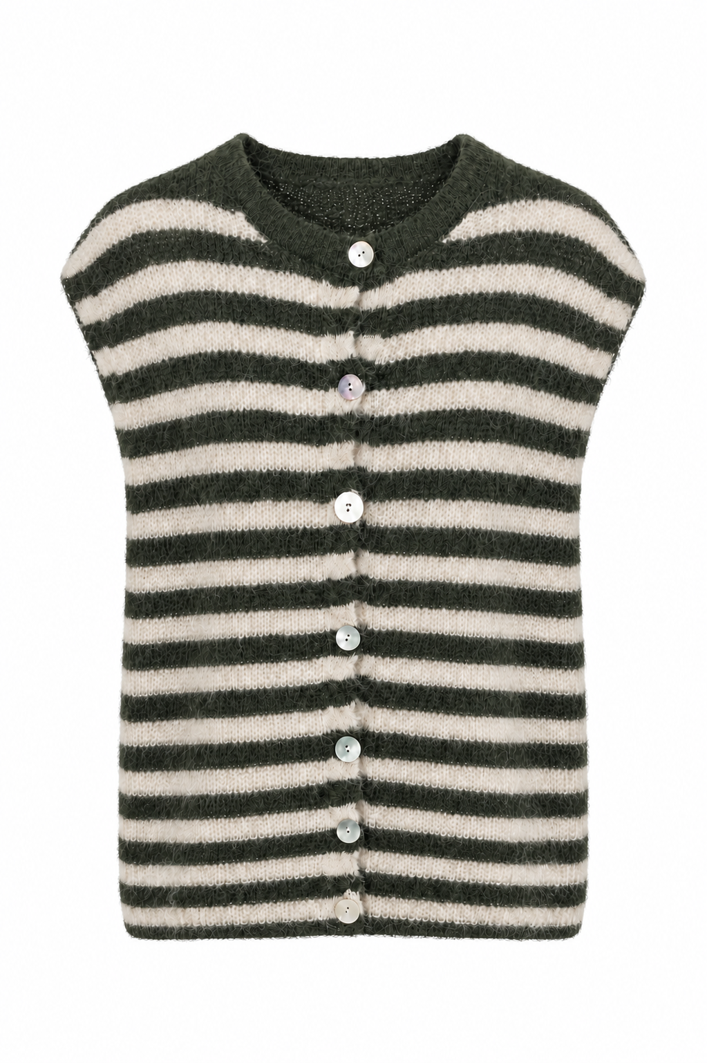 Strickweste mit Streifen