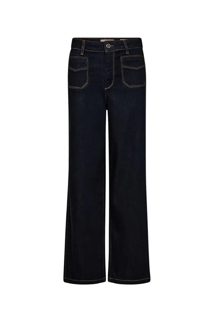 Mos Mosh Straight Leg Dark Blue