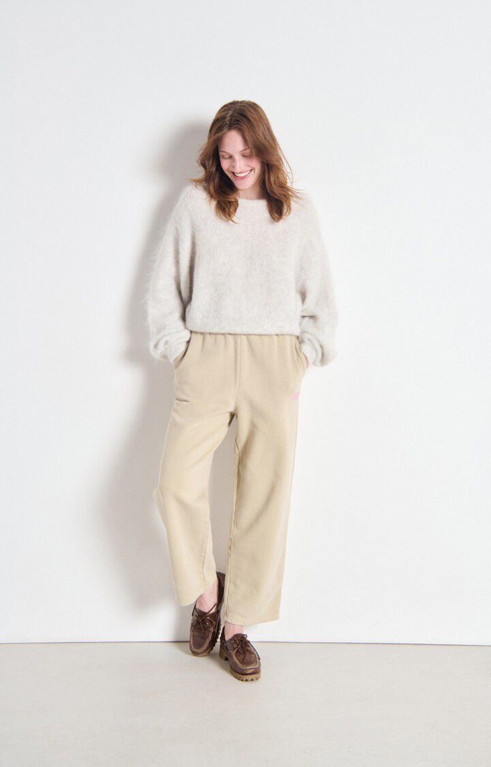 American vintage knitted sweater Polaire Chine
