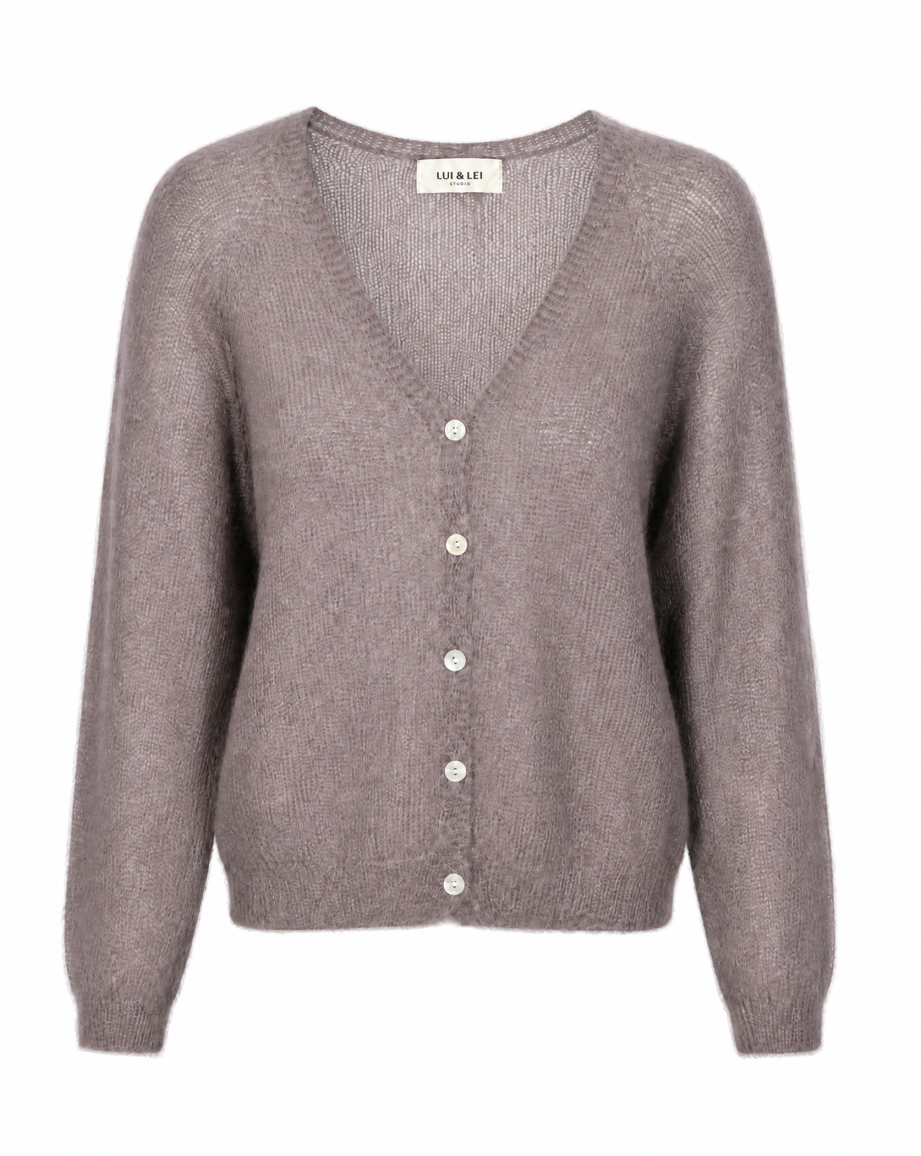 Strickjacke mit V-Ausschnitt