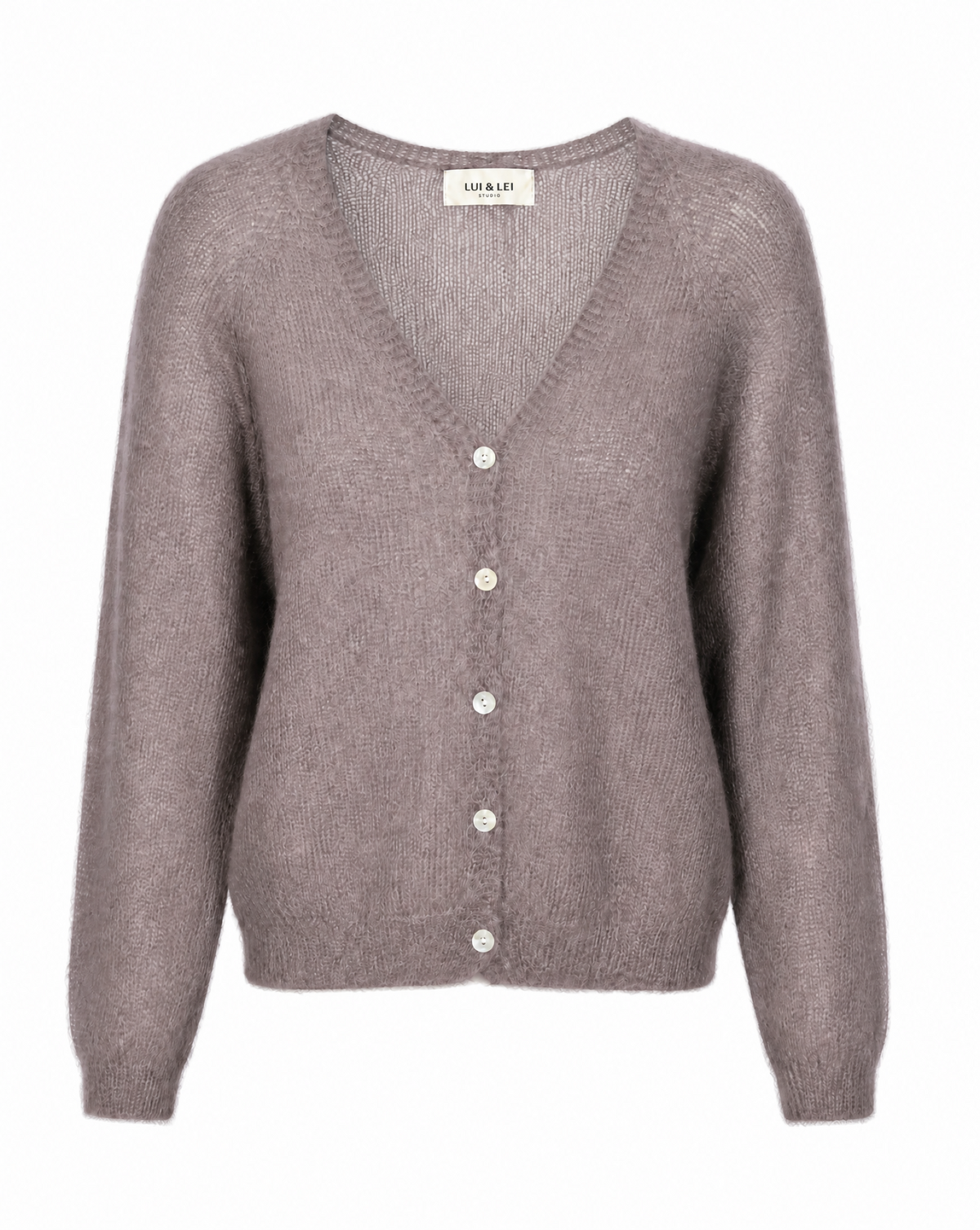 Strickjacke mit V-Ausschnitt
