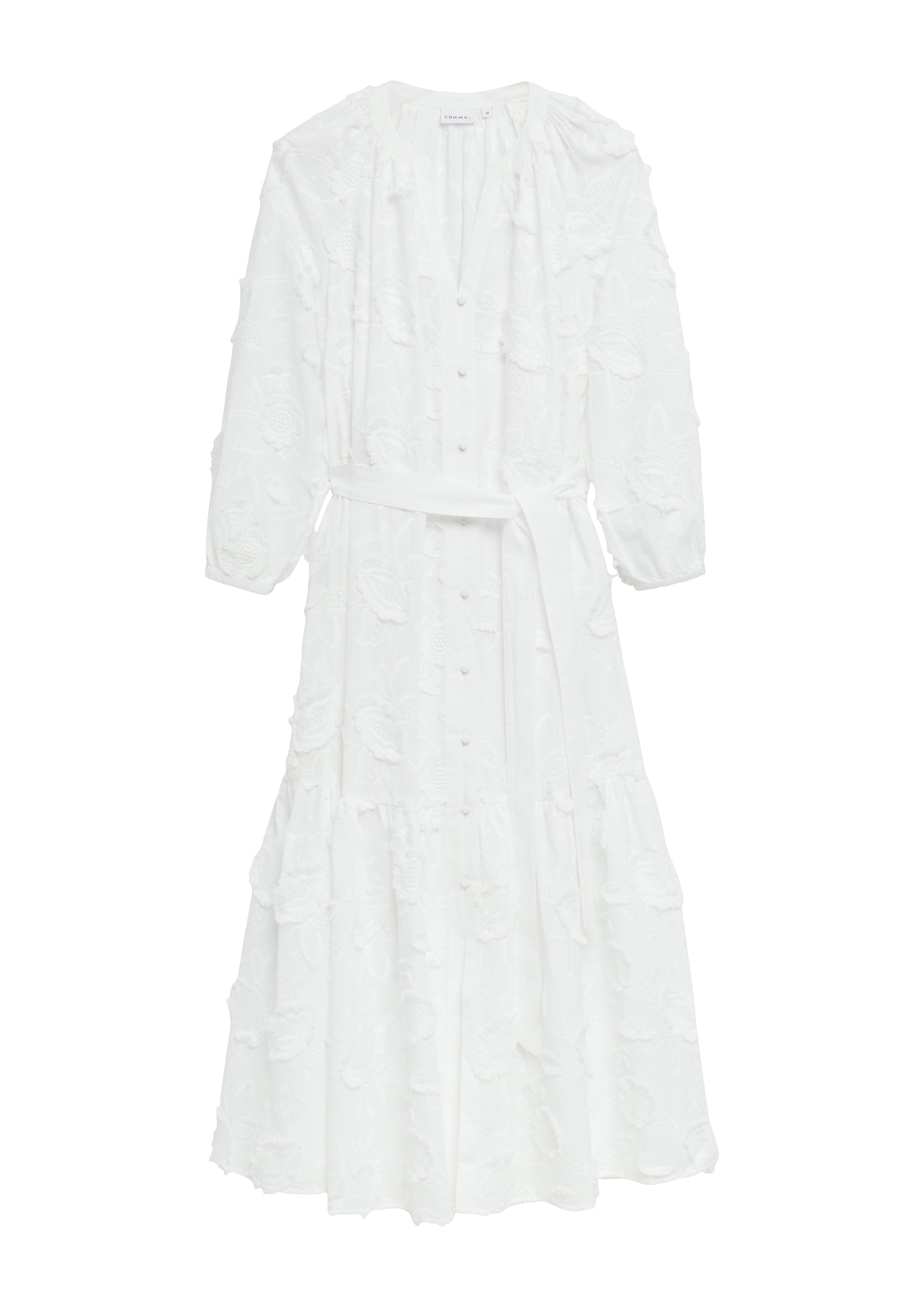 Kleid mit Blütenstickerei