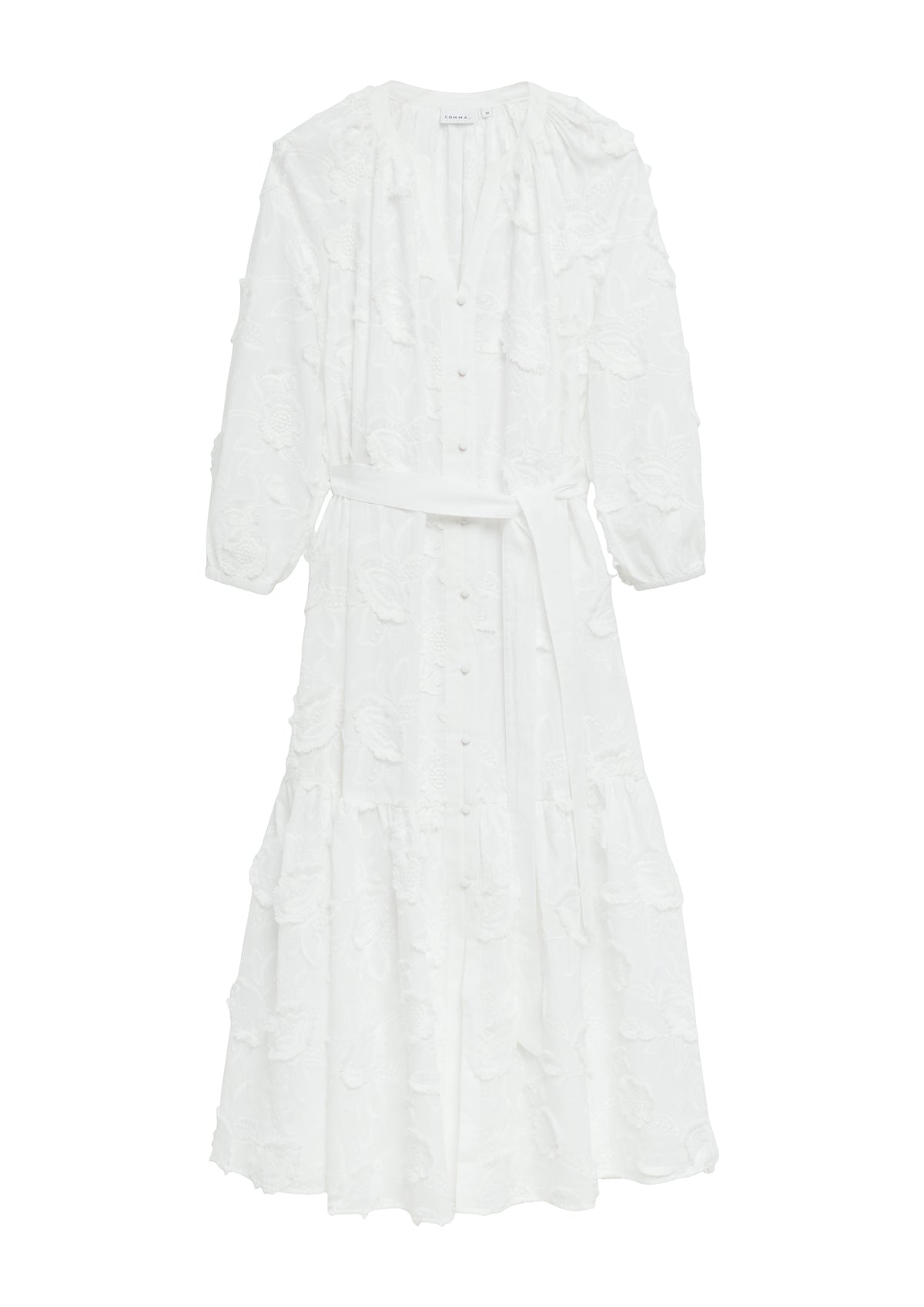 Kleid mit Blütenstickerei
