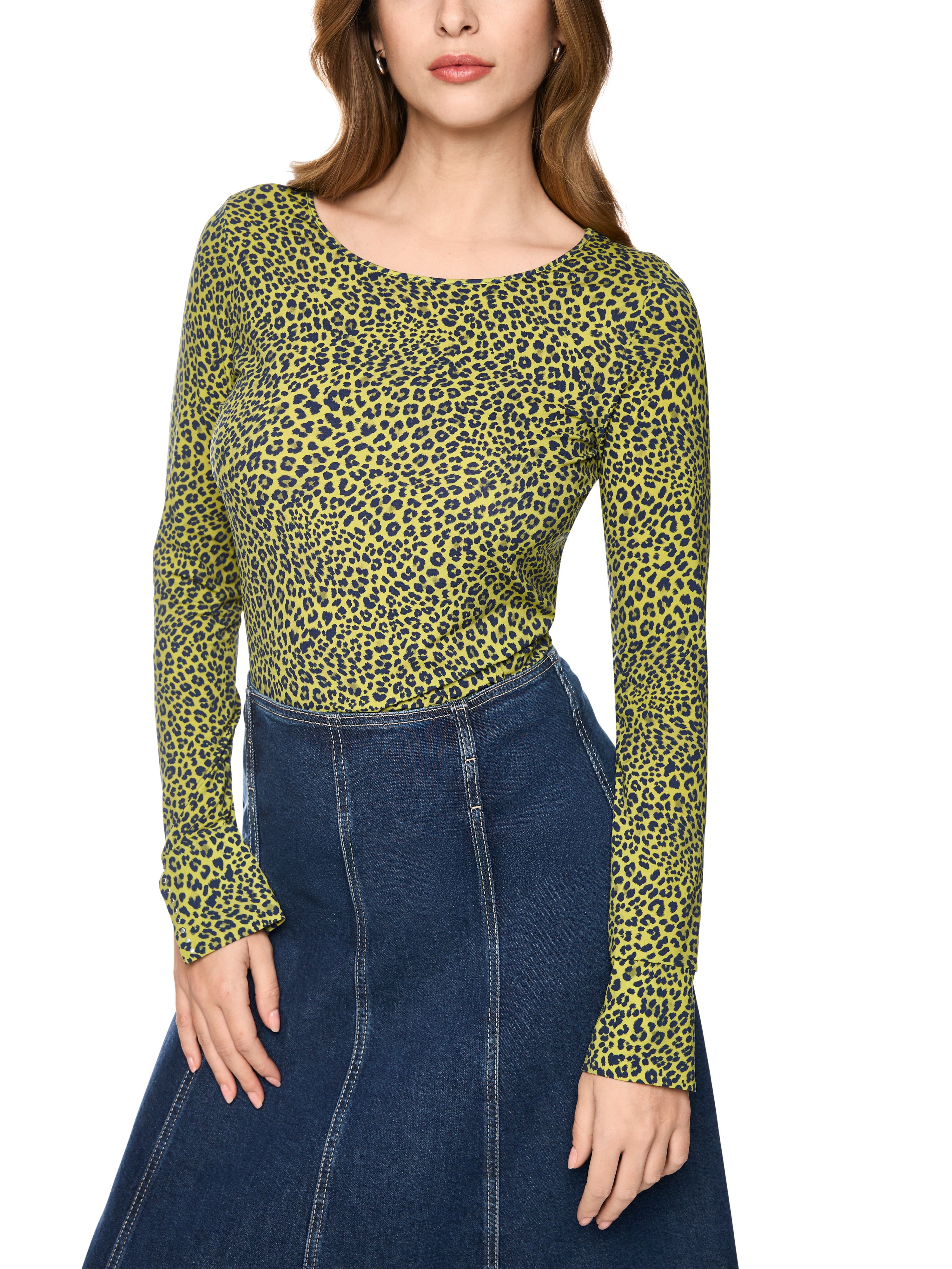 Longsleeve mit Leo-Print