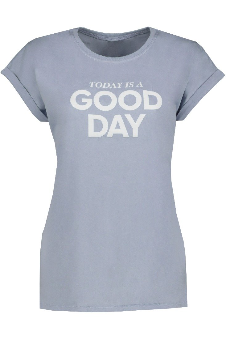 be famous T-Shirts Serene Blue - Puffy White